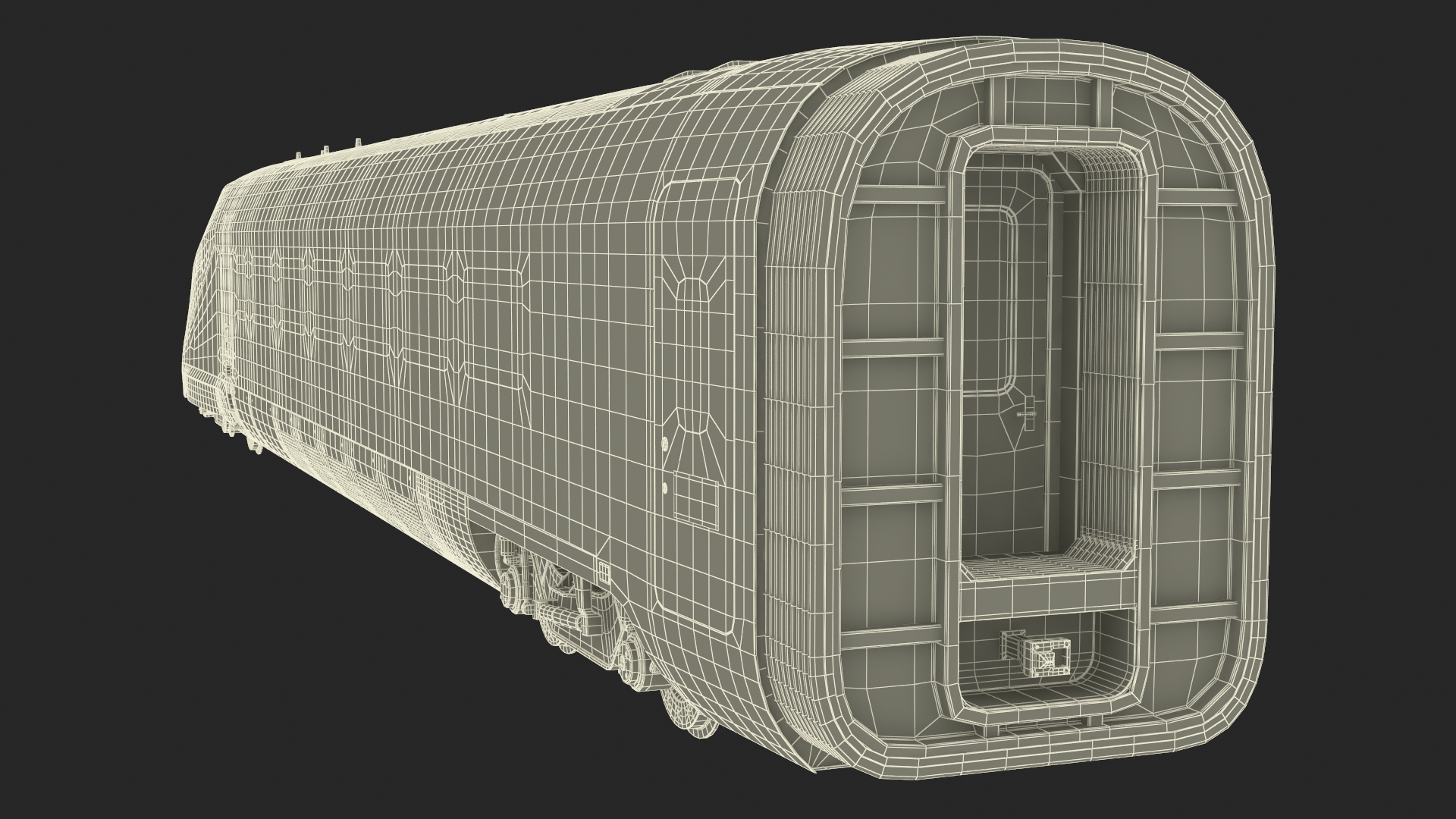 3D model ETR1000 High Speed Train Locomotive