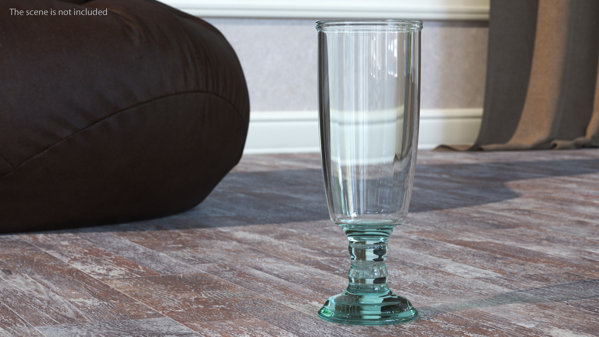 3D Clear Glass Flower Vase model