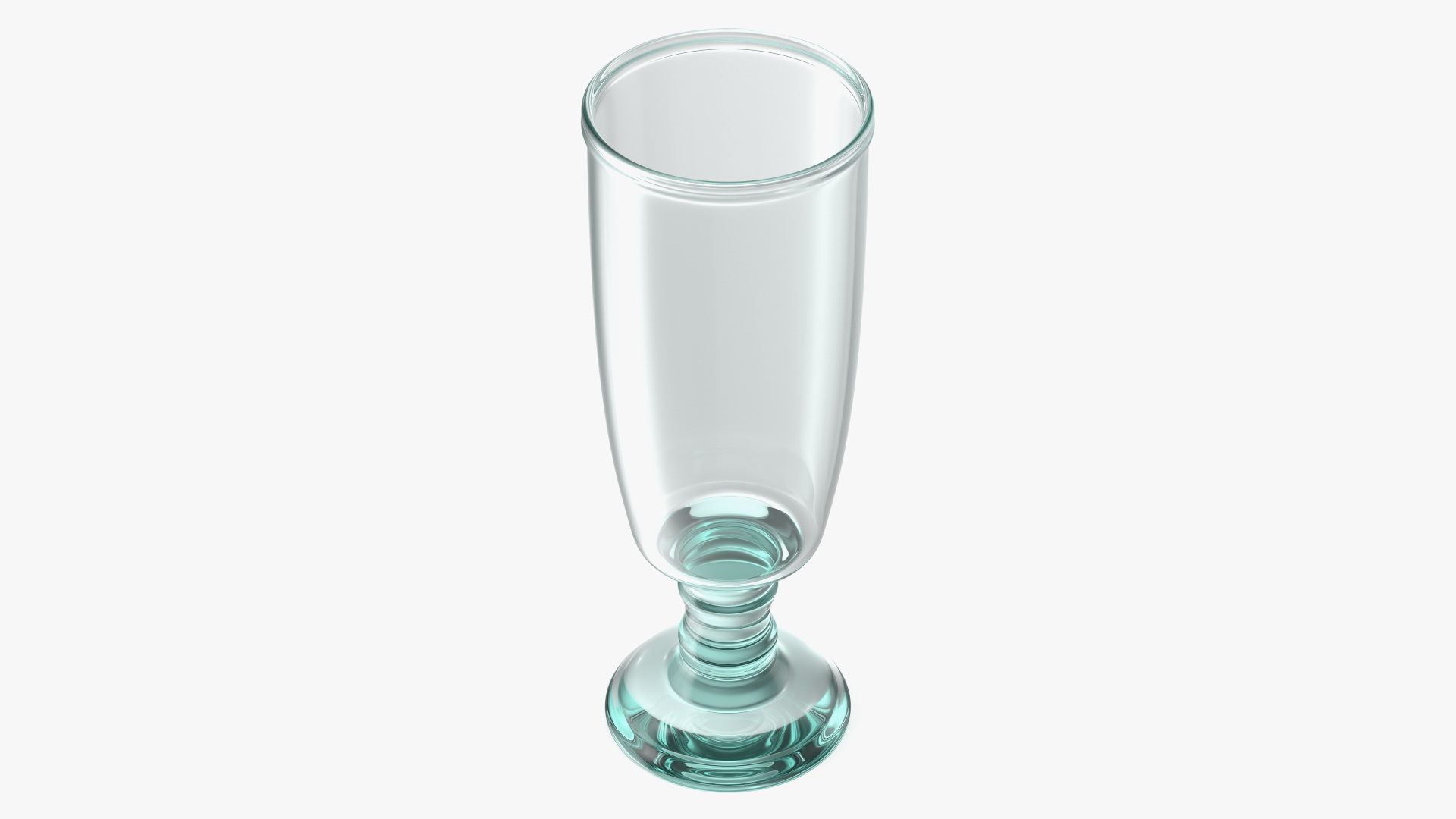 3D Clear Glass Flower Vase model