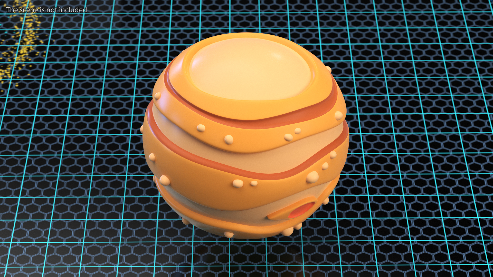 Cartoon Planet Jupiter 3D