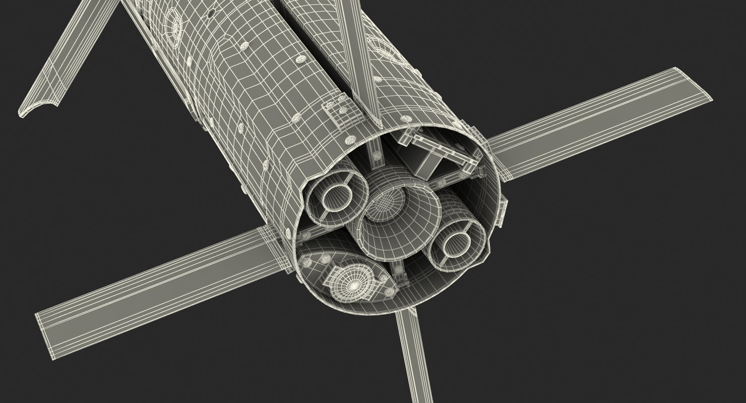 3D BGM 71a TOW Missile Rigged
