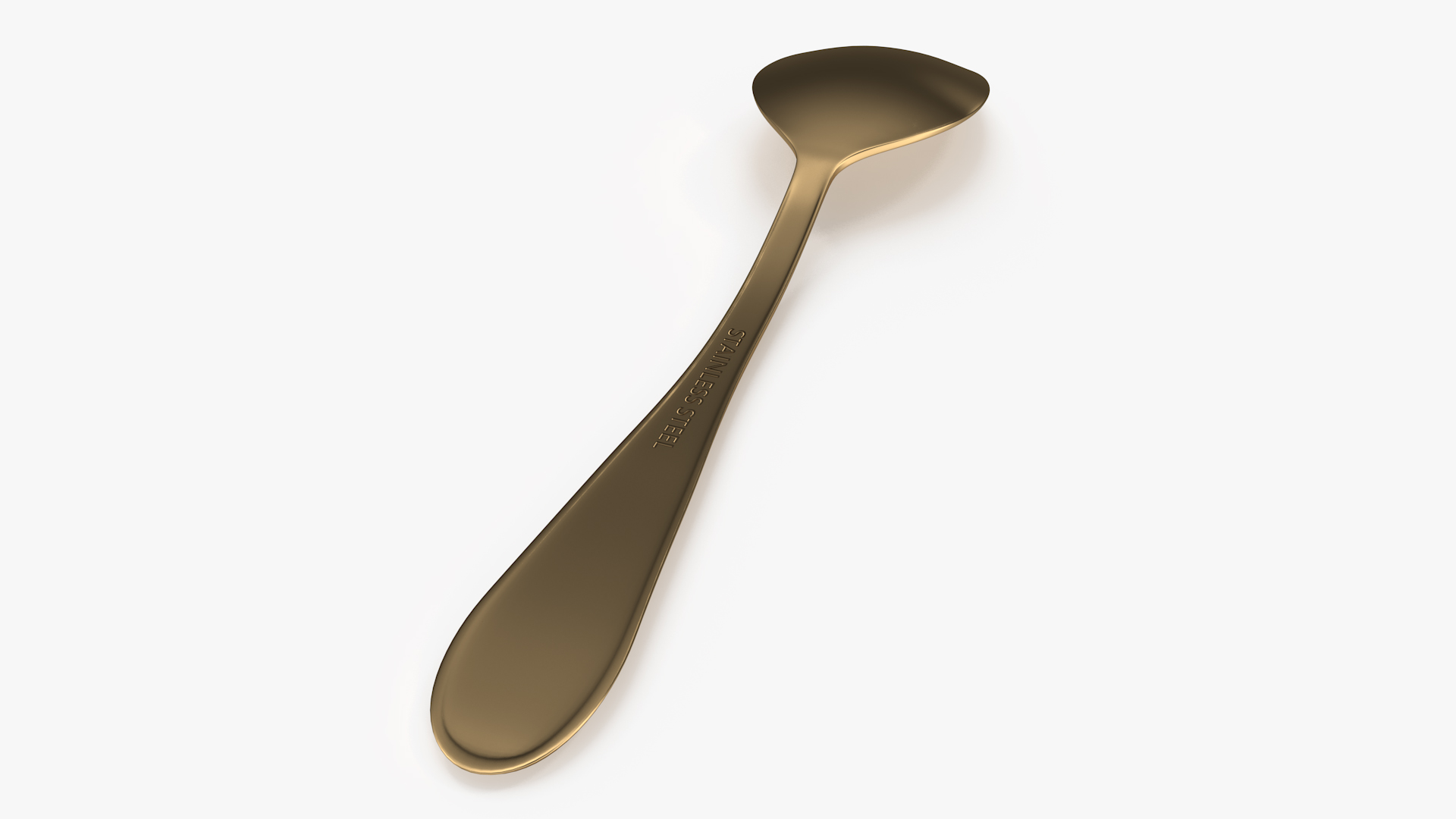 3D model Golden Dessert Spoon