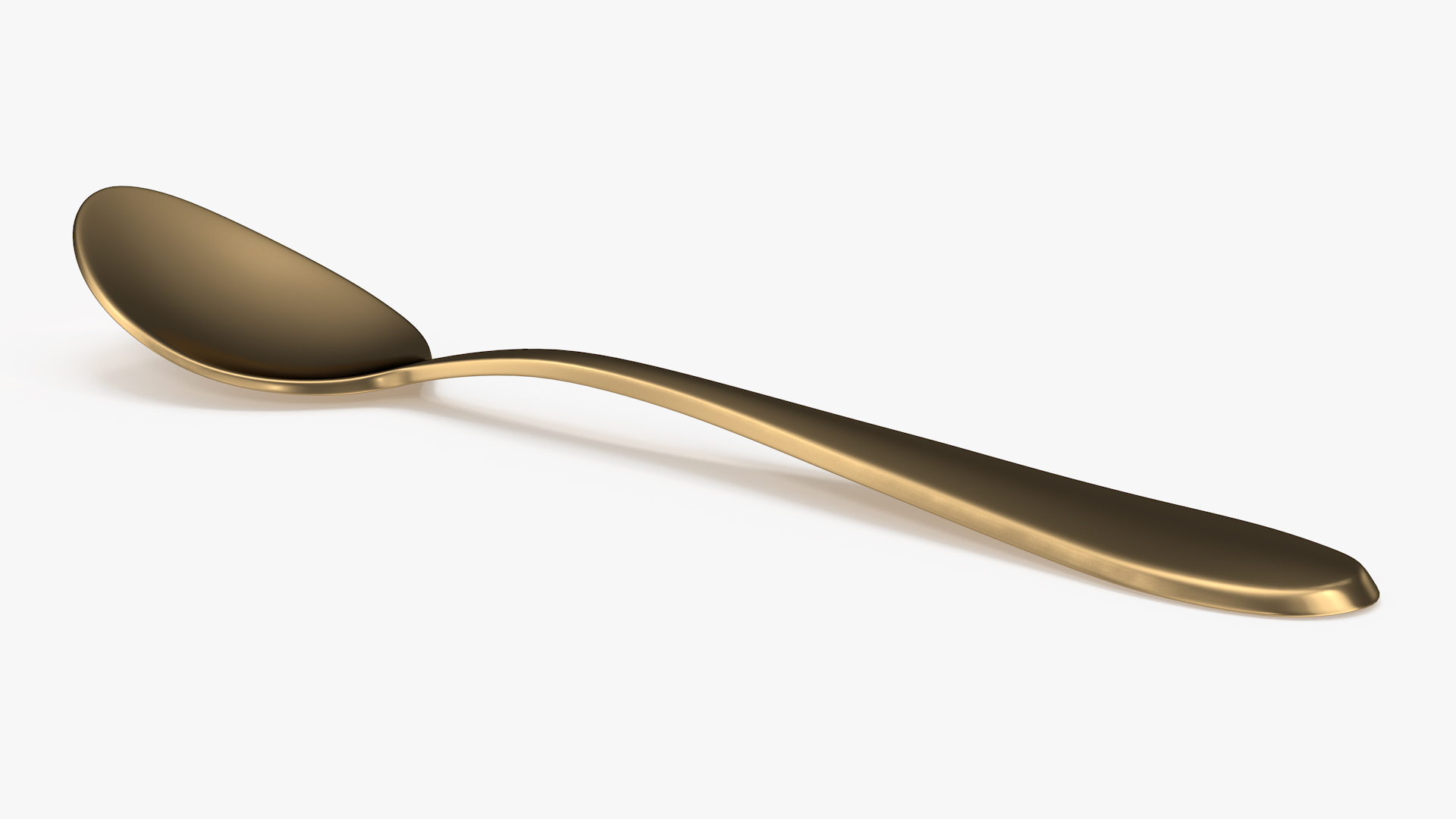 3D model Golden Dessert Spoon