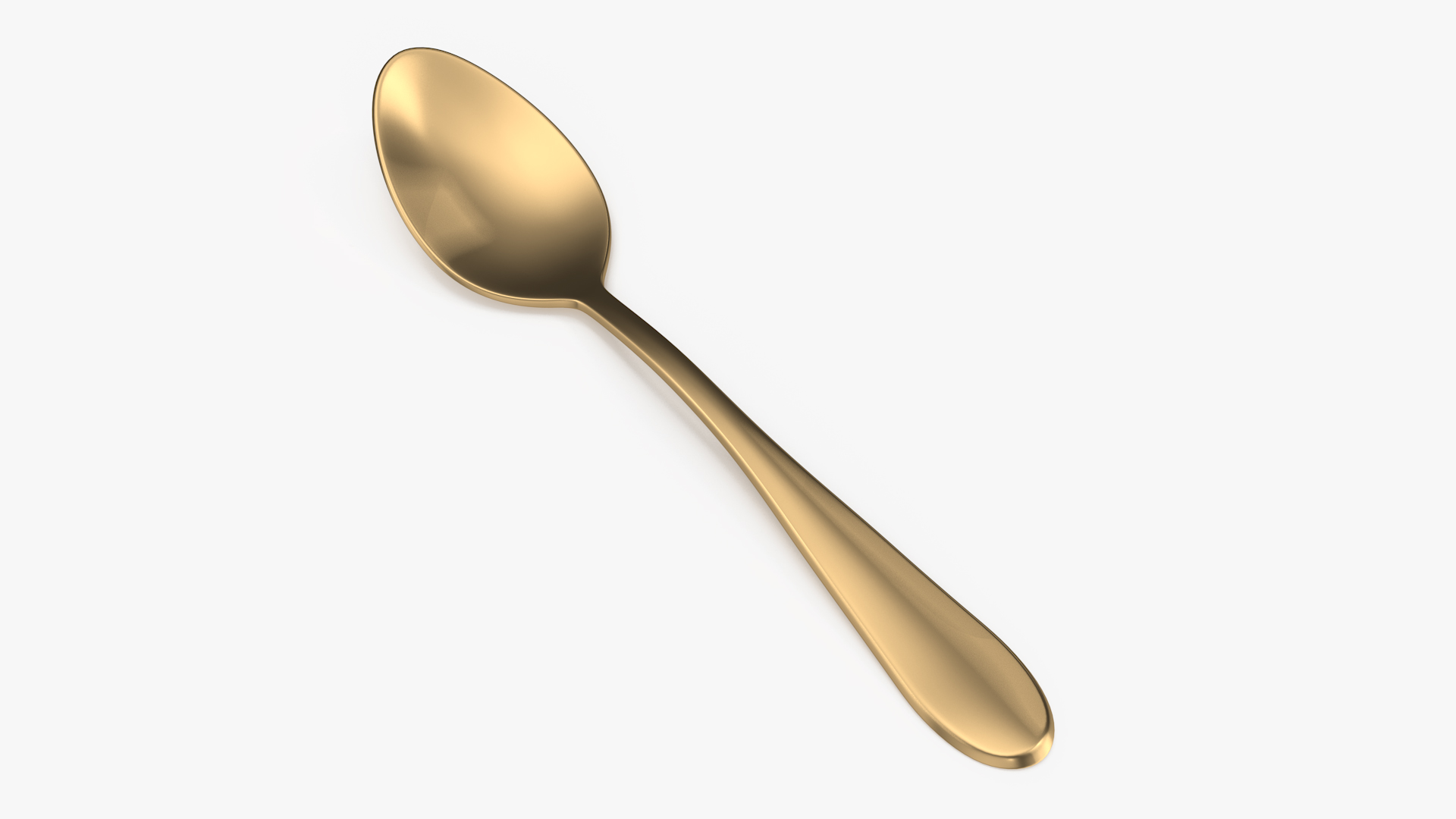 3D model Golden Dessert Spoon