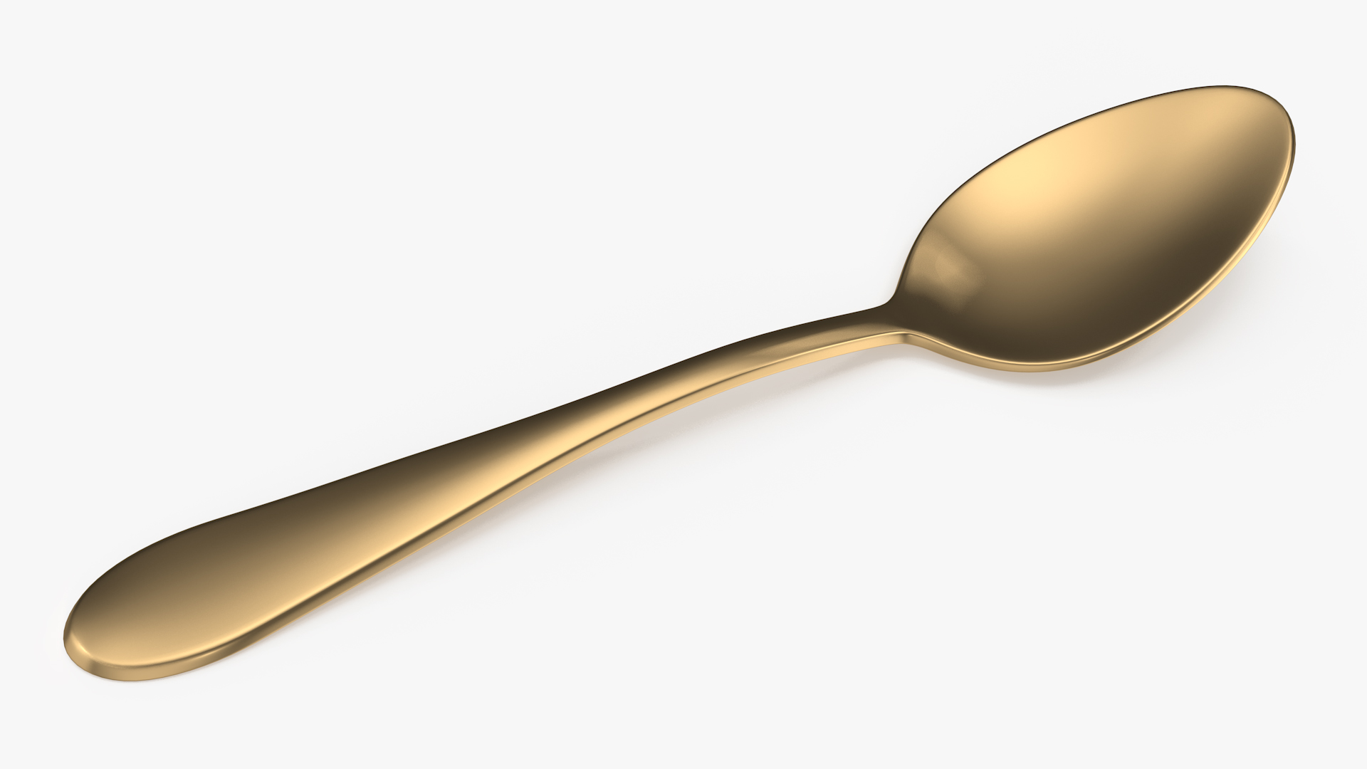 3D model Golden Dessert Spoon