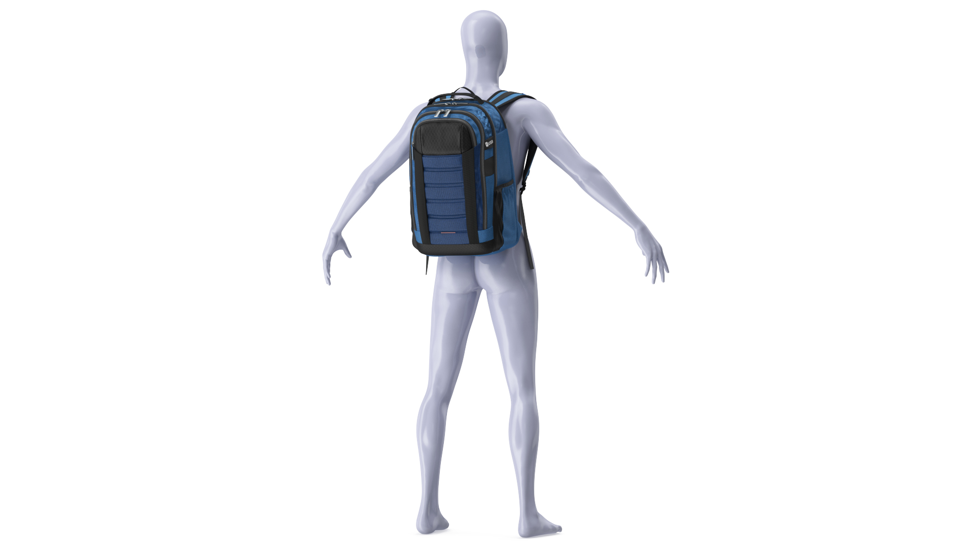 Travel Laptop Computer Backpack on Mannequin 3D model