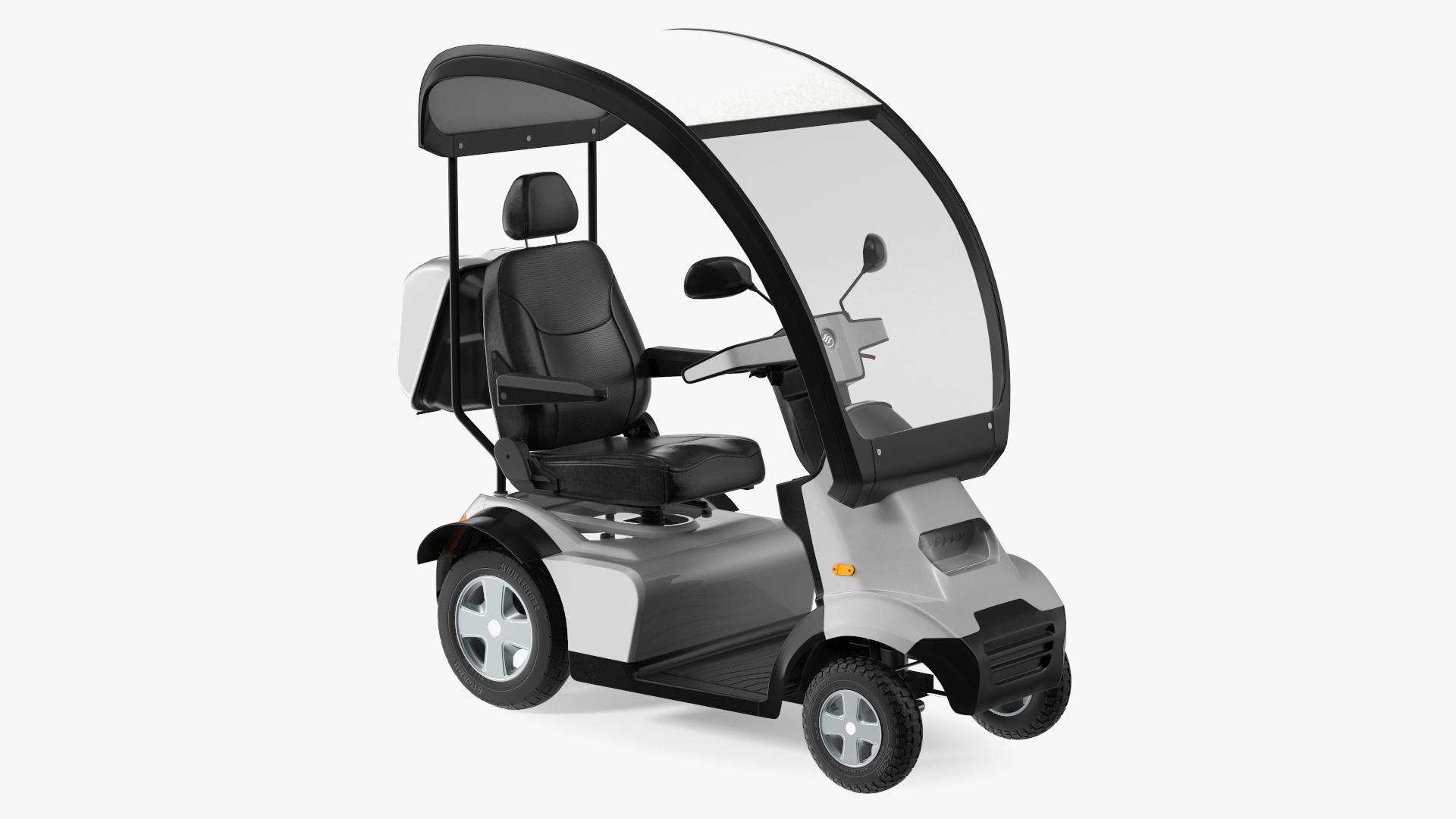 3D Afikim S4 4-Wheel Electric Scooter Grey Rigged