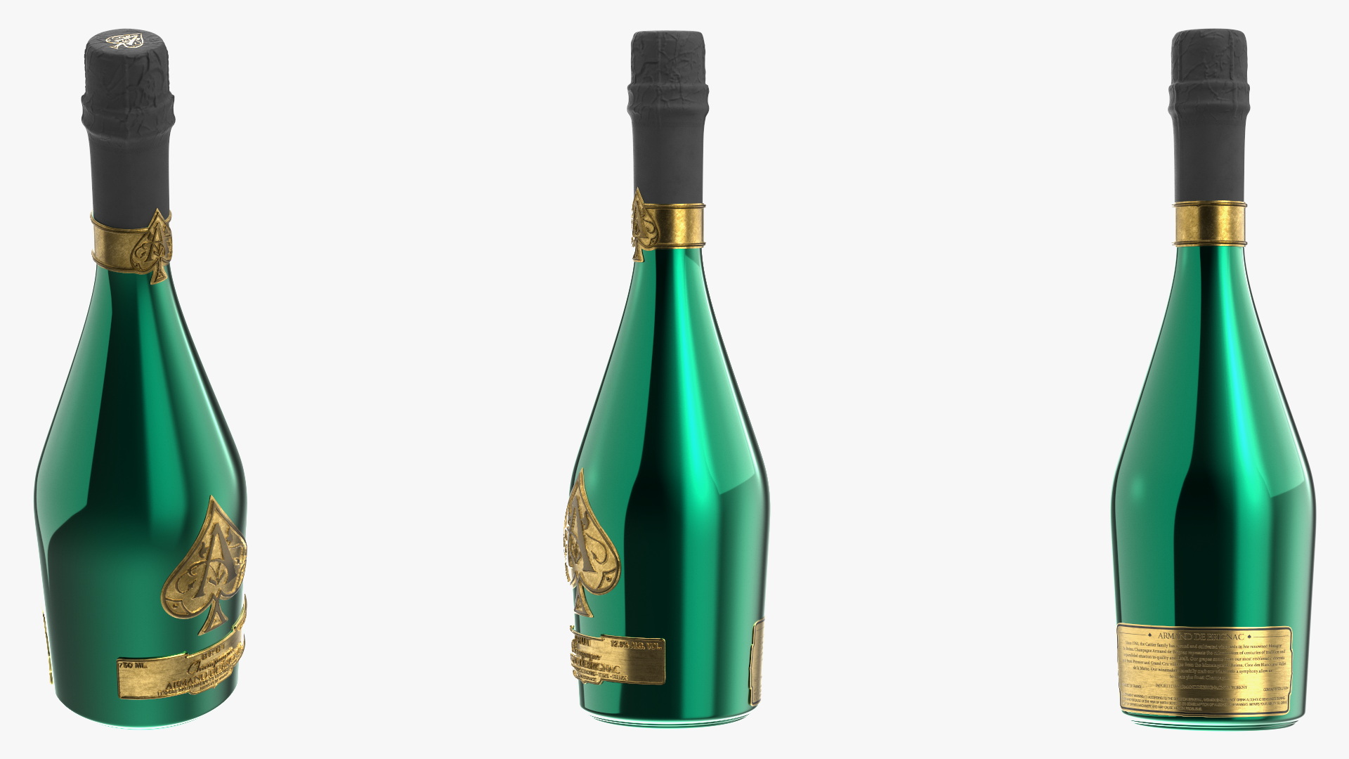 Armand de Brignac Brut Limited Edition Green 3D model