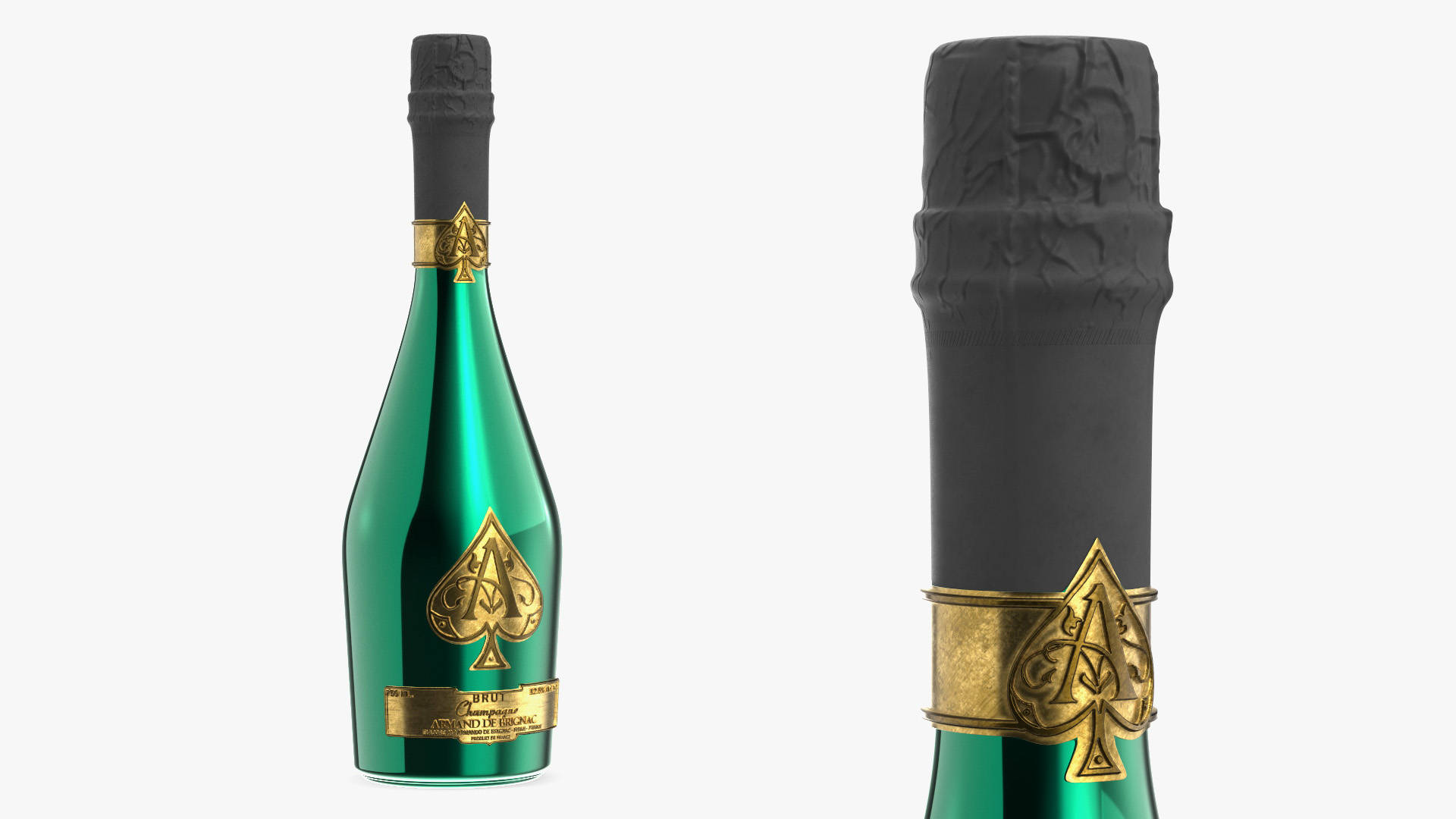 Armand de Brignac Brut Limited Edition Green 3D model