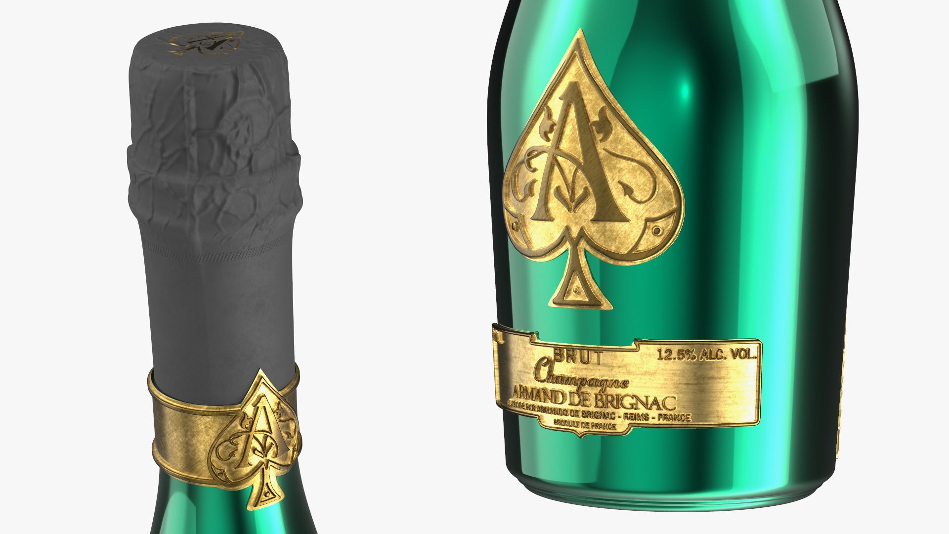 Armand de Brignac Brut Limited Edition Green 3D model