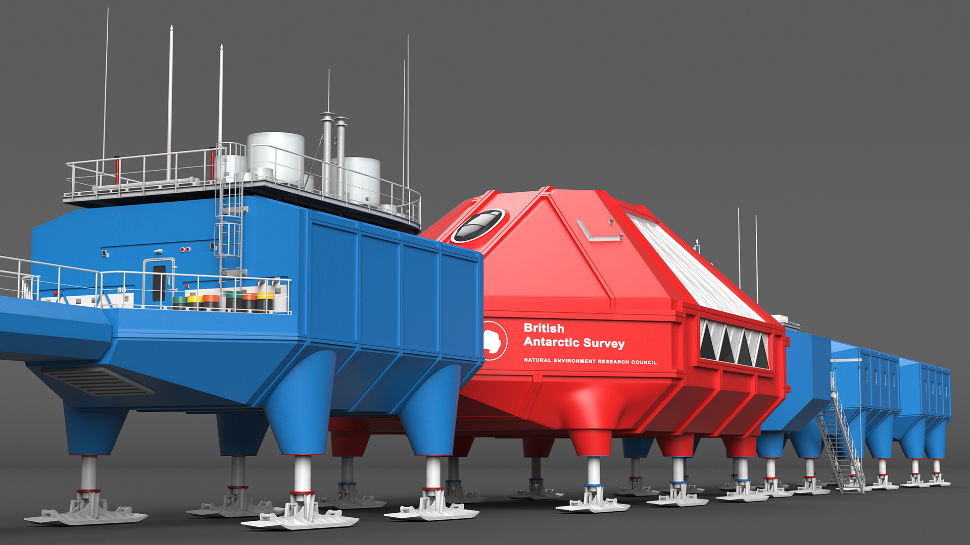 Antarctic Station Halley VI 3D