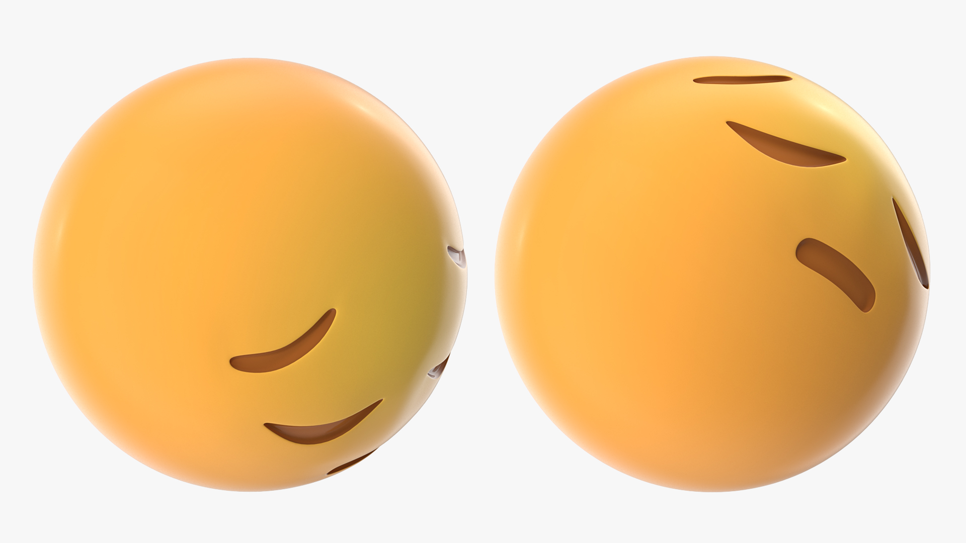 Sad Pensive Face Emoji 3D