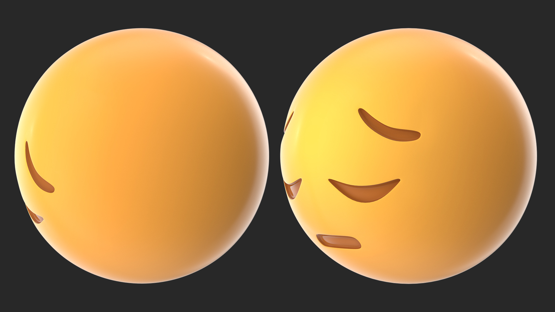 Sad Pensive Face Emoji 3D