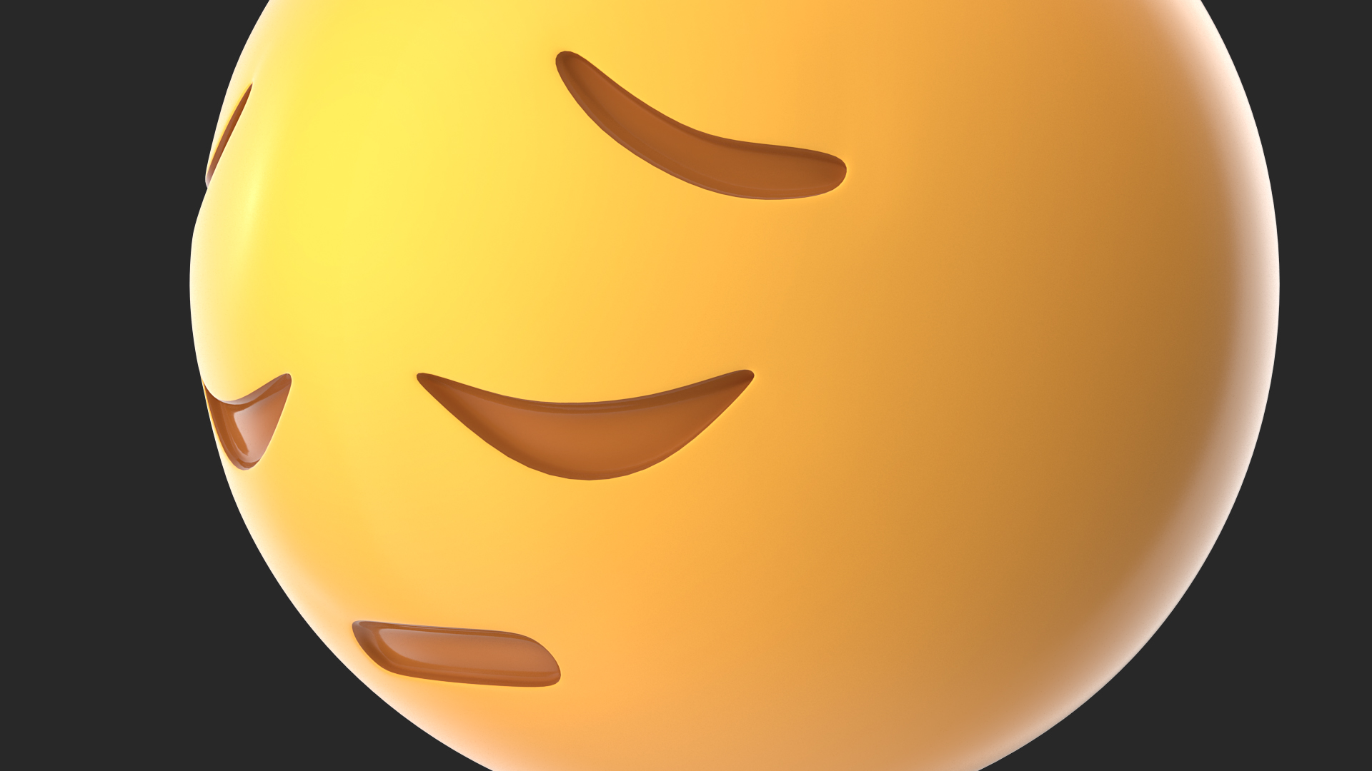 Sad Pensive Face Emoji 3D