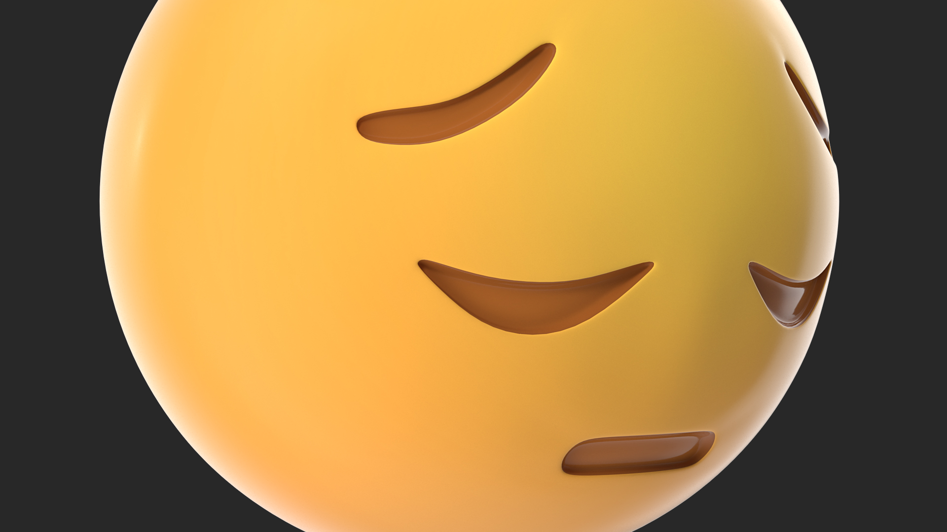 Sad Pensive Face Emoji 3D