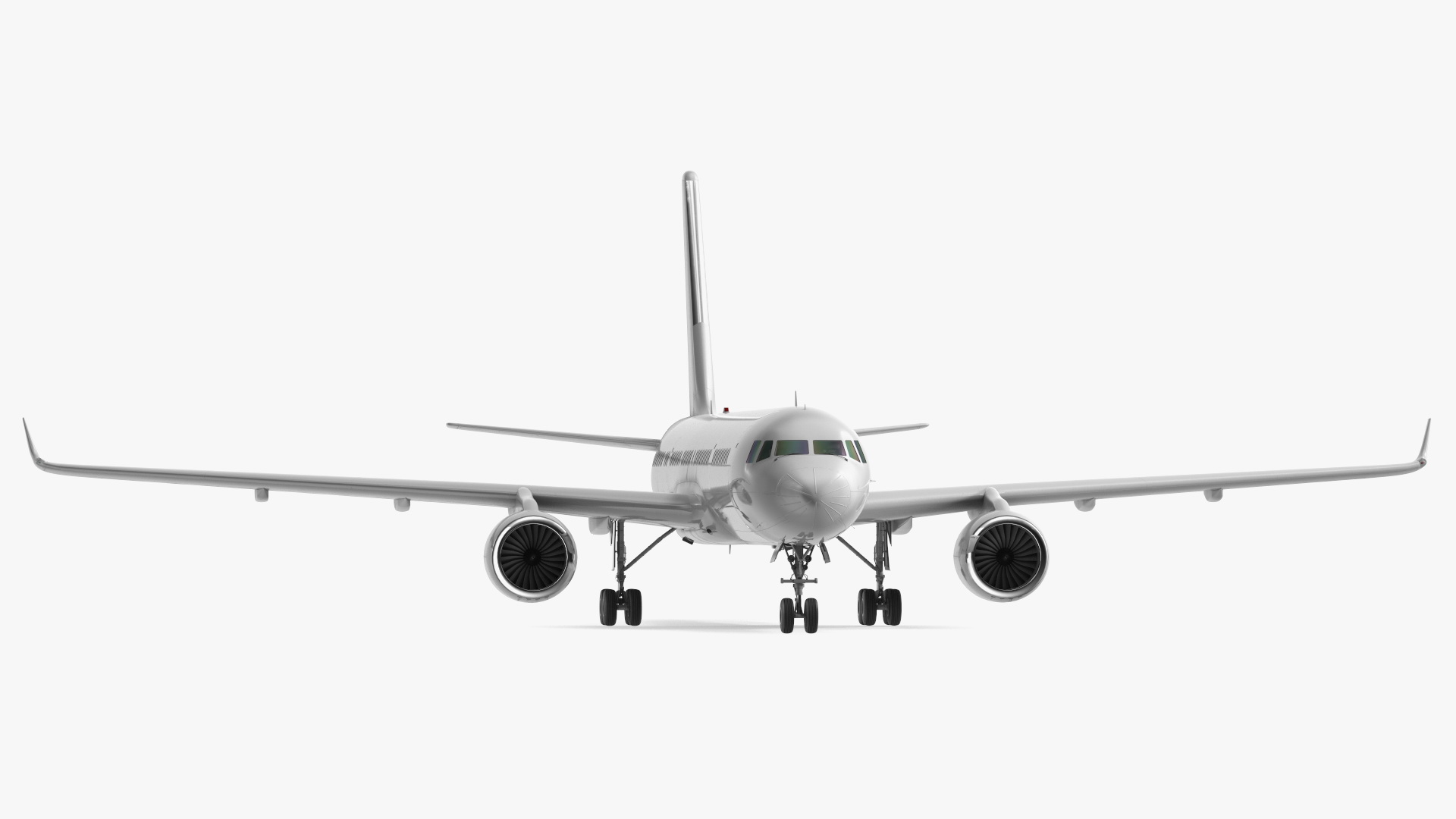 Narrow-Body Jet Airliner Blank Livery Rigged 3D model