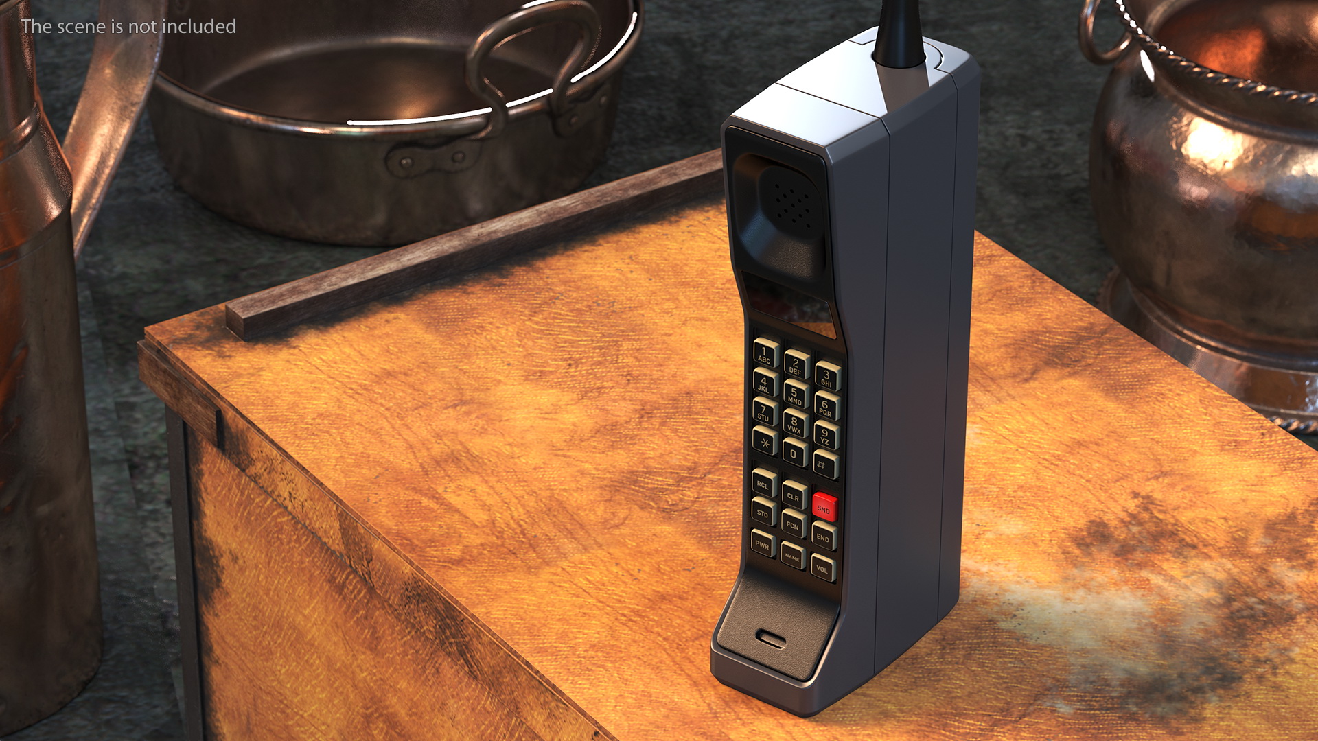 Vintage Analogue Cell Phone 3D