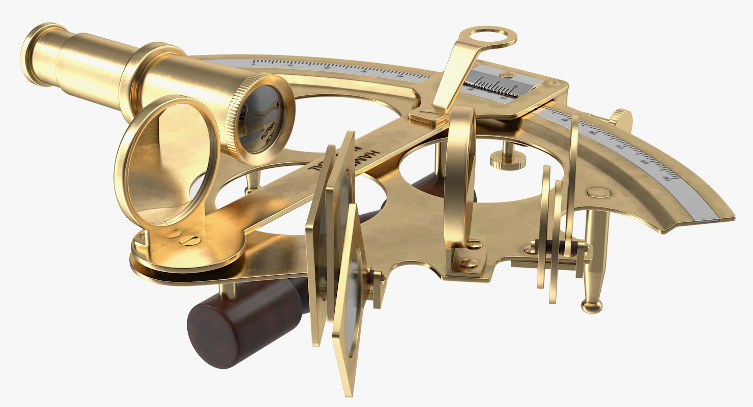 Sextant Navigation Instrument 3D model