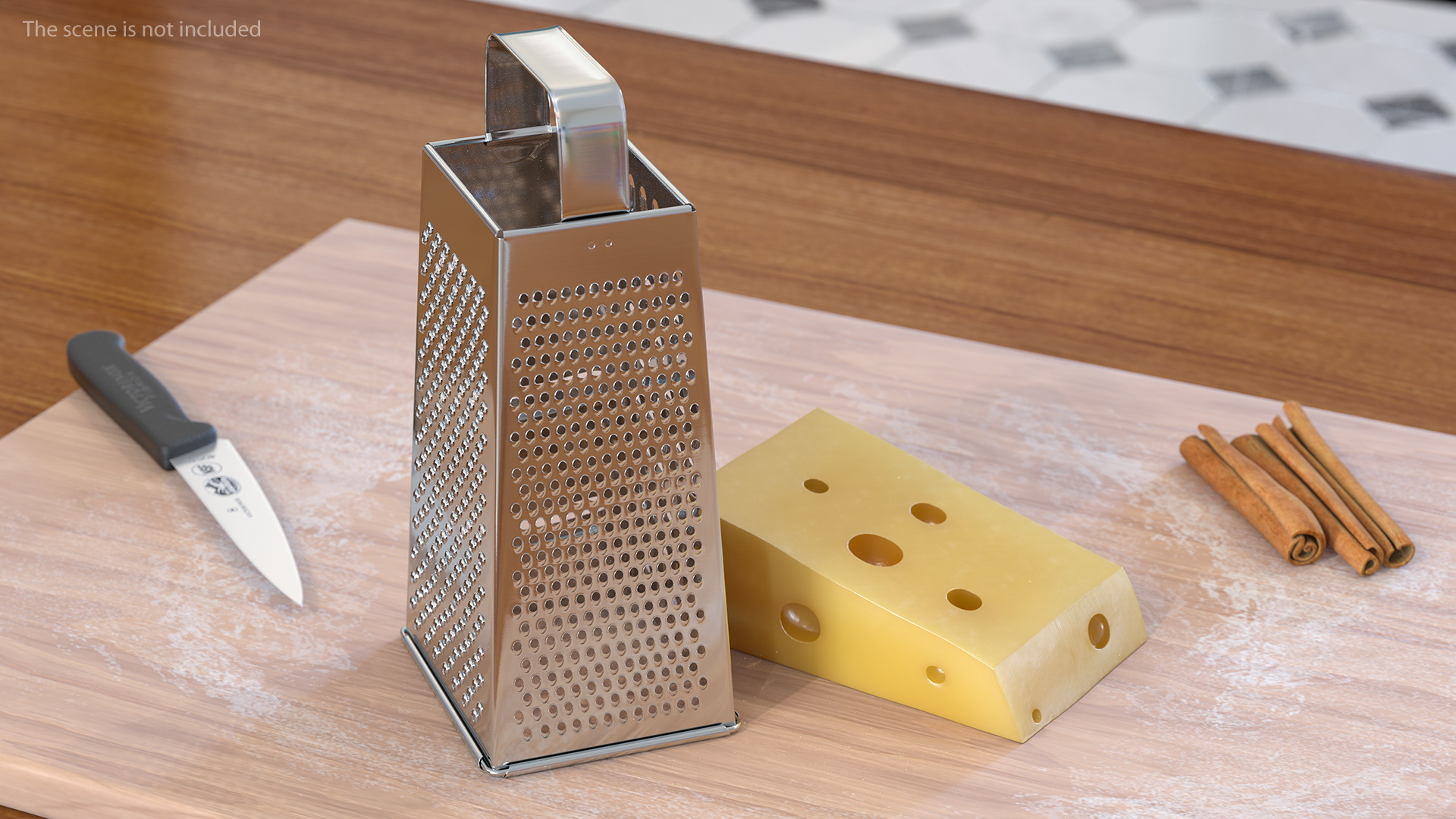 3D Kitchen Grater with Cheese