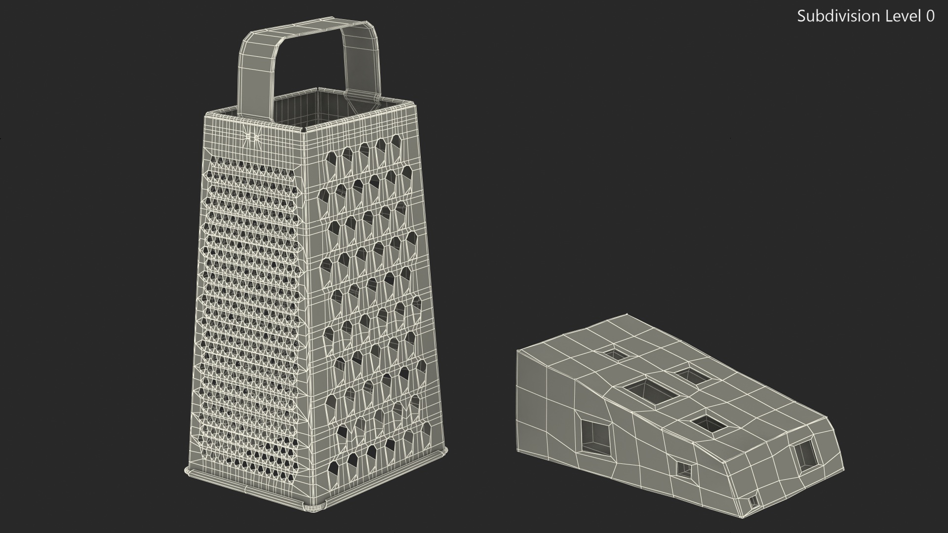 3D Kitchen Grater with Cheese