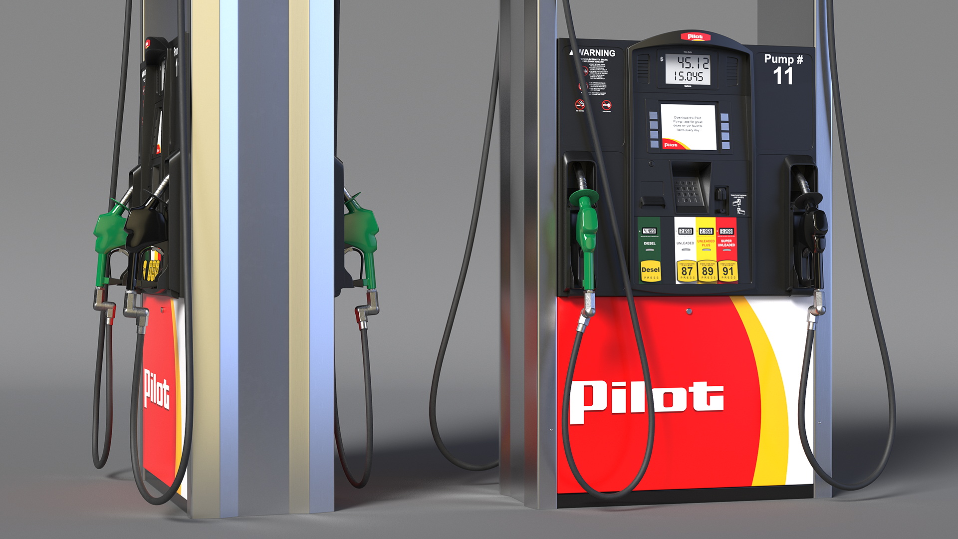 Gas Pump Pilot 3D model