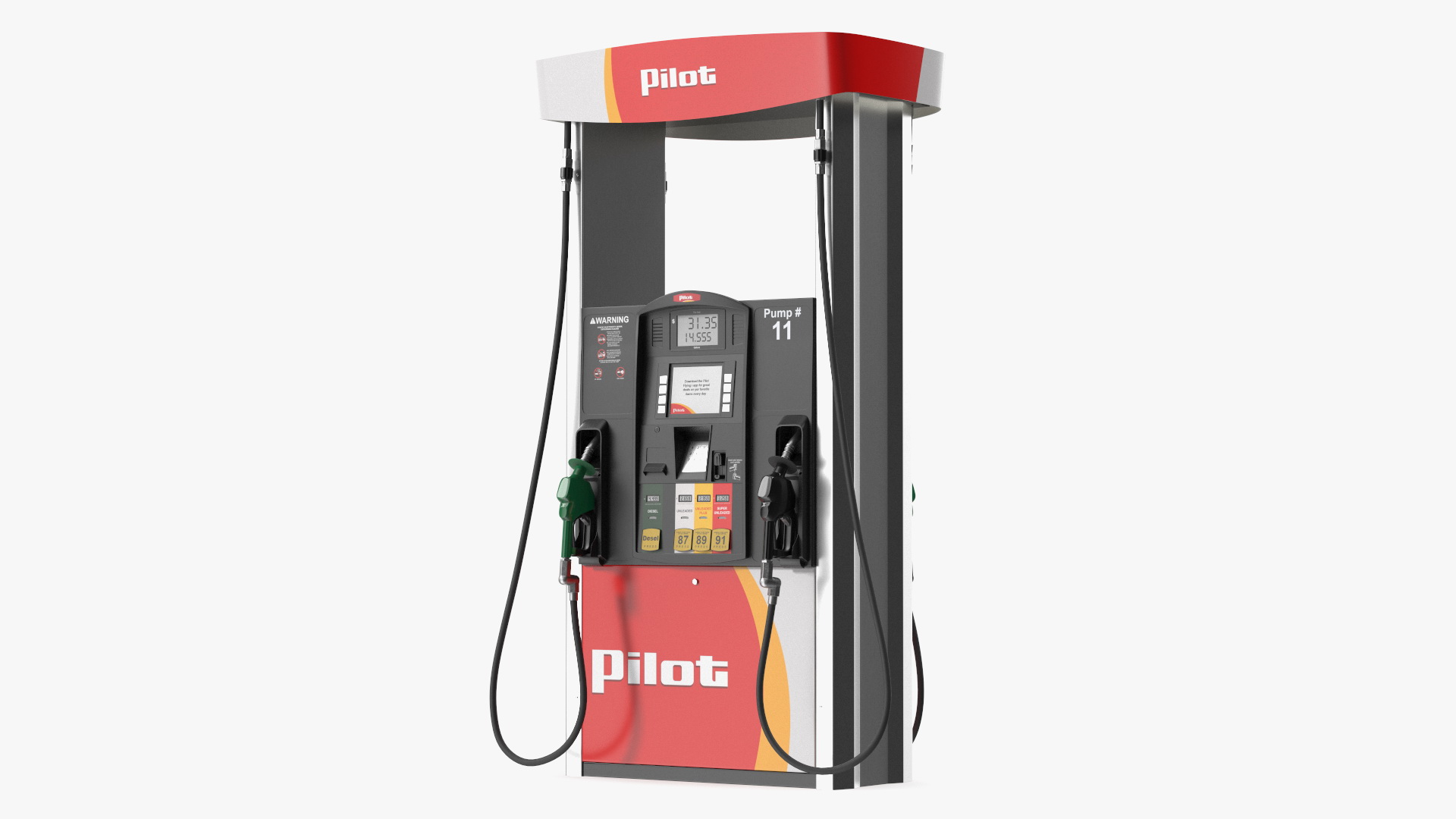 Gas Pump Pilot 3D model