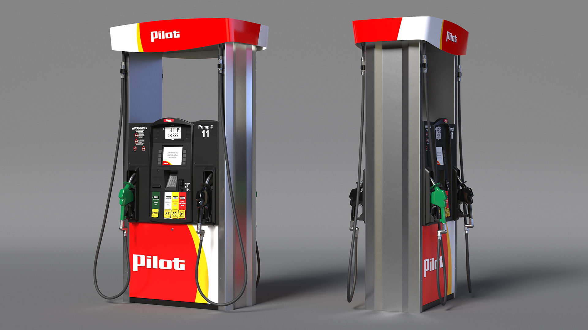 Gas Pump Pilot 3D model