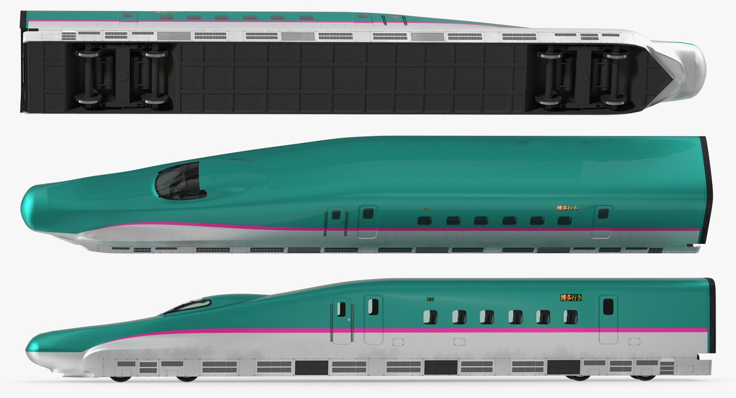 3D High Speed Train Shinkansen E5 Locomotive