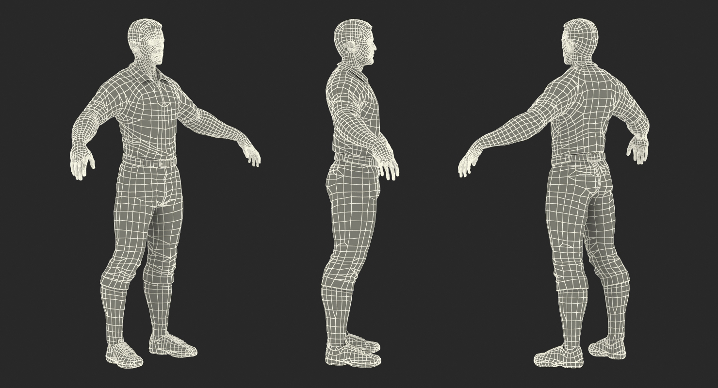 American Football Referee Rigged 3D