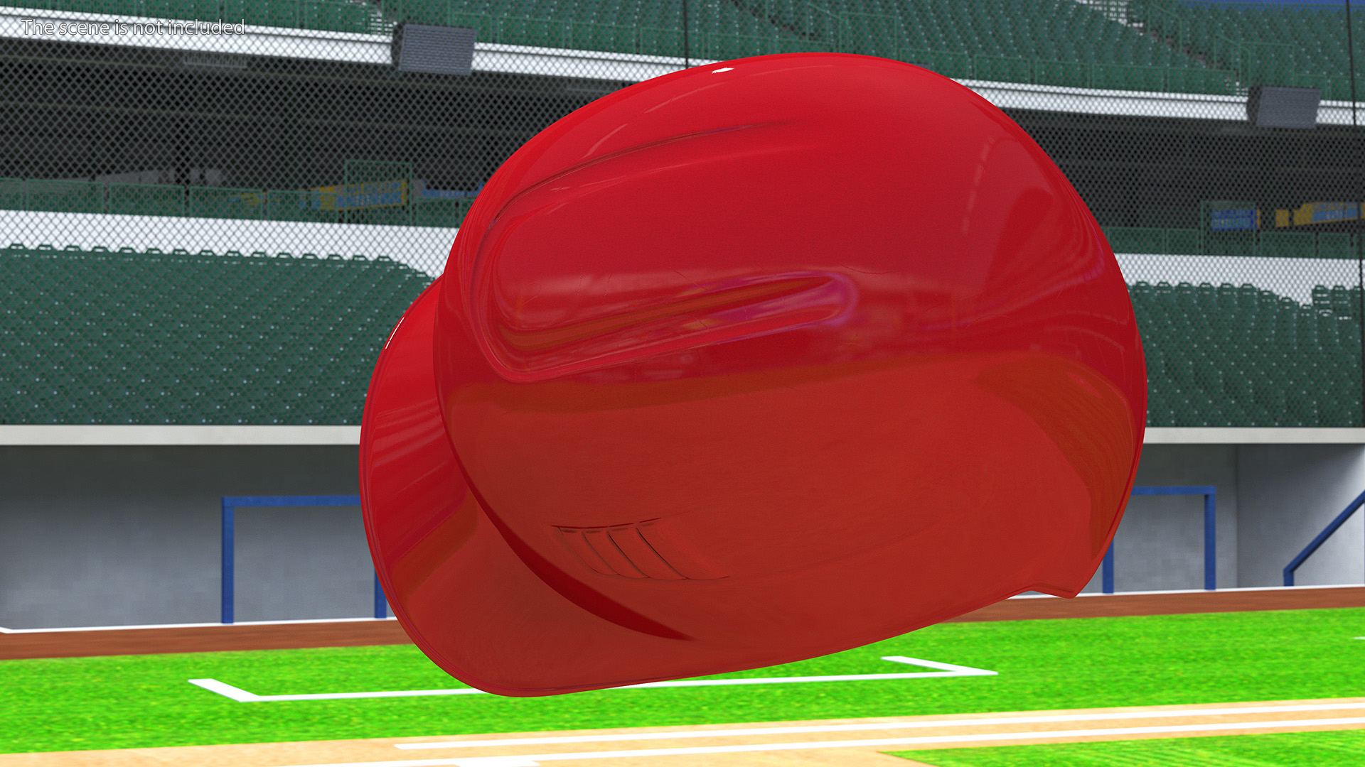 3D model Single Ear Batting Helmet