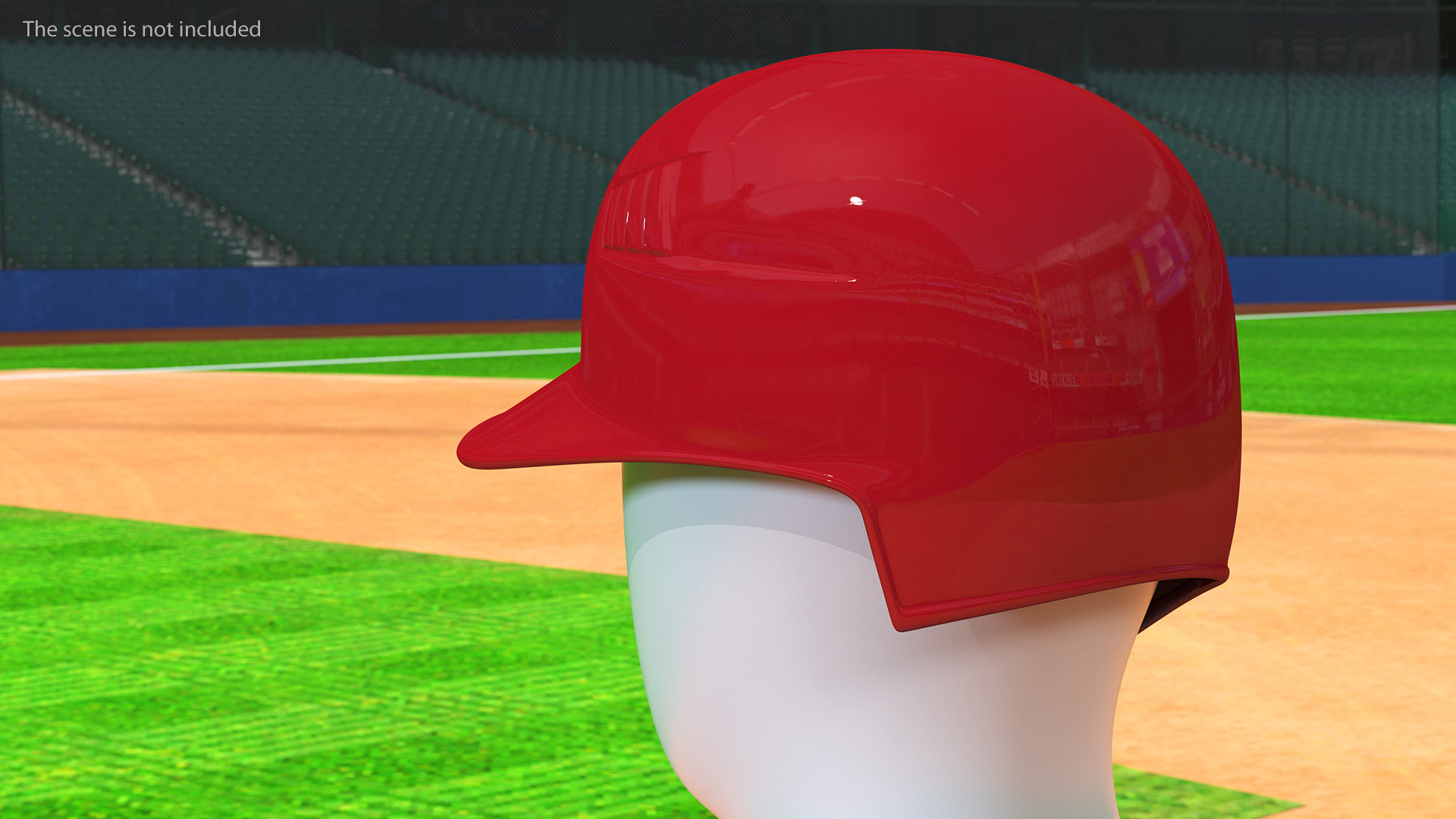 3D model Single Ear Batting Helmet