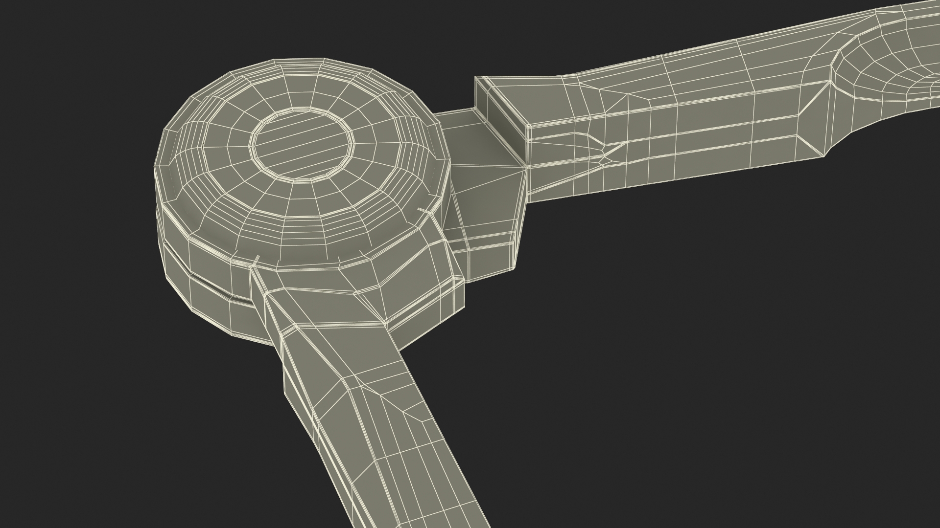 3D Vintage Marking Compass model