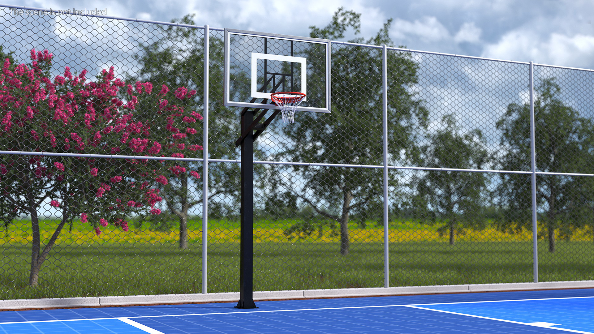 Outdoor Basketball Hoop Stand 3D model