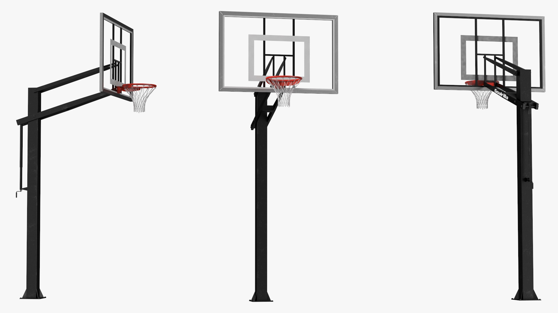 Outdoor Basketball Hoop Stand 3D model