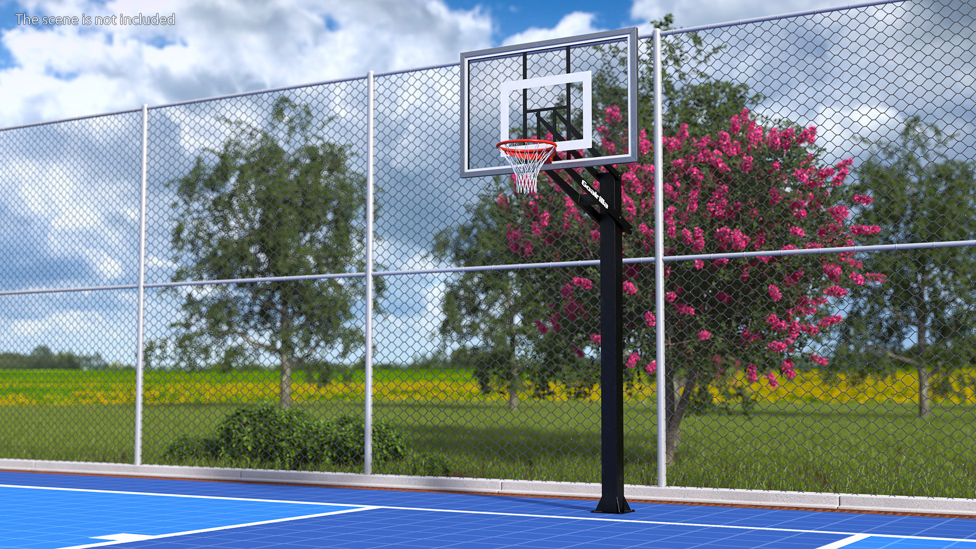 Outdoor Basketball Hoop Stand 3D model