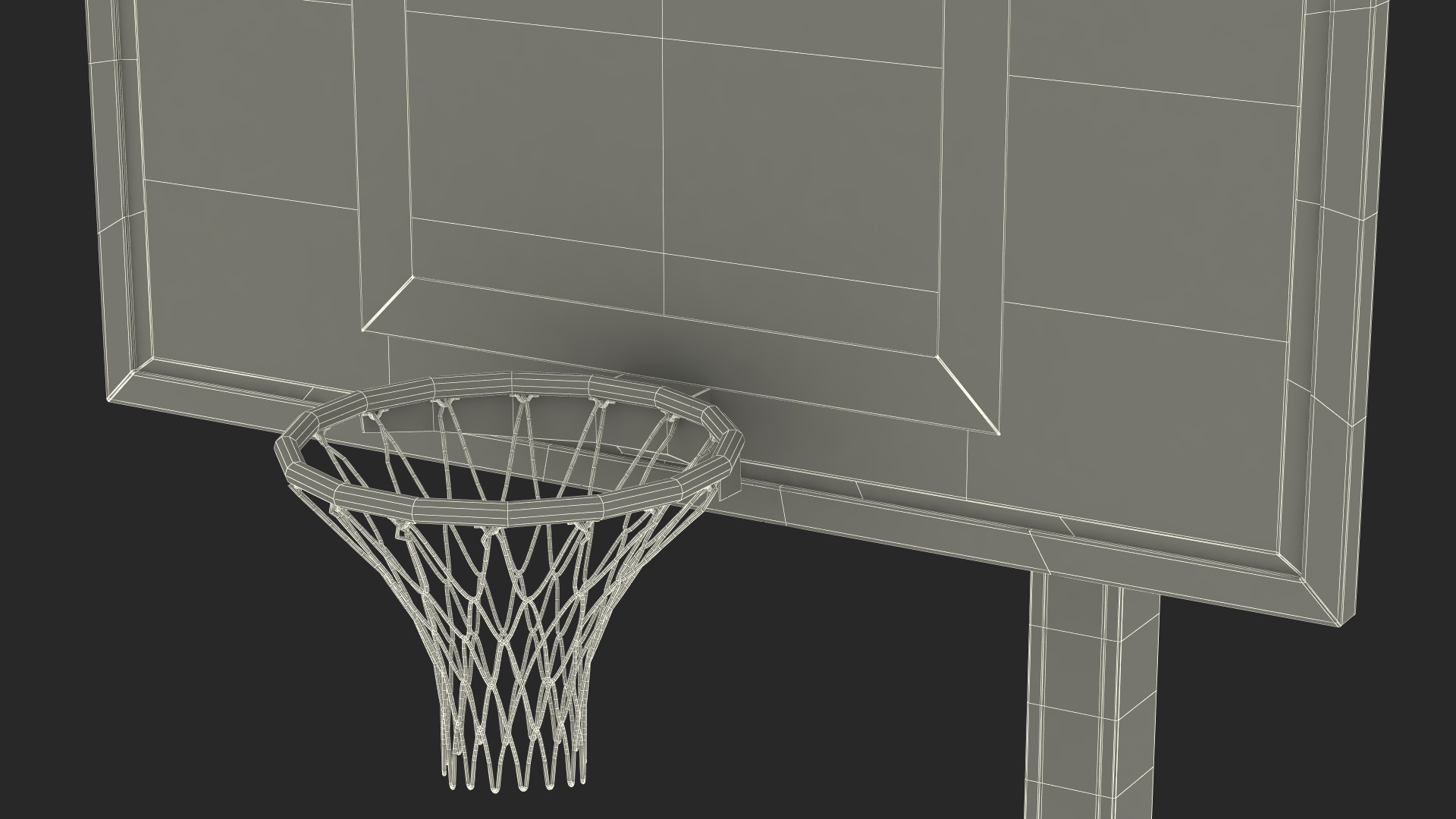 Outdoor Basketball Hoop Stand 3D model