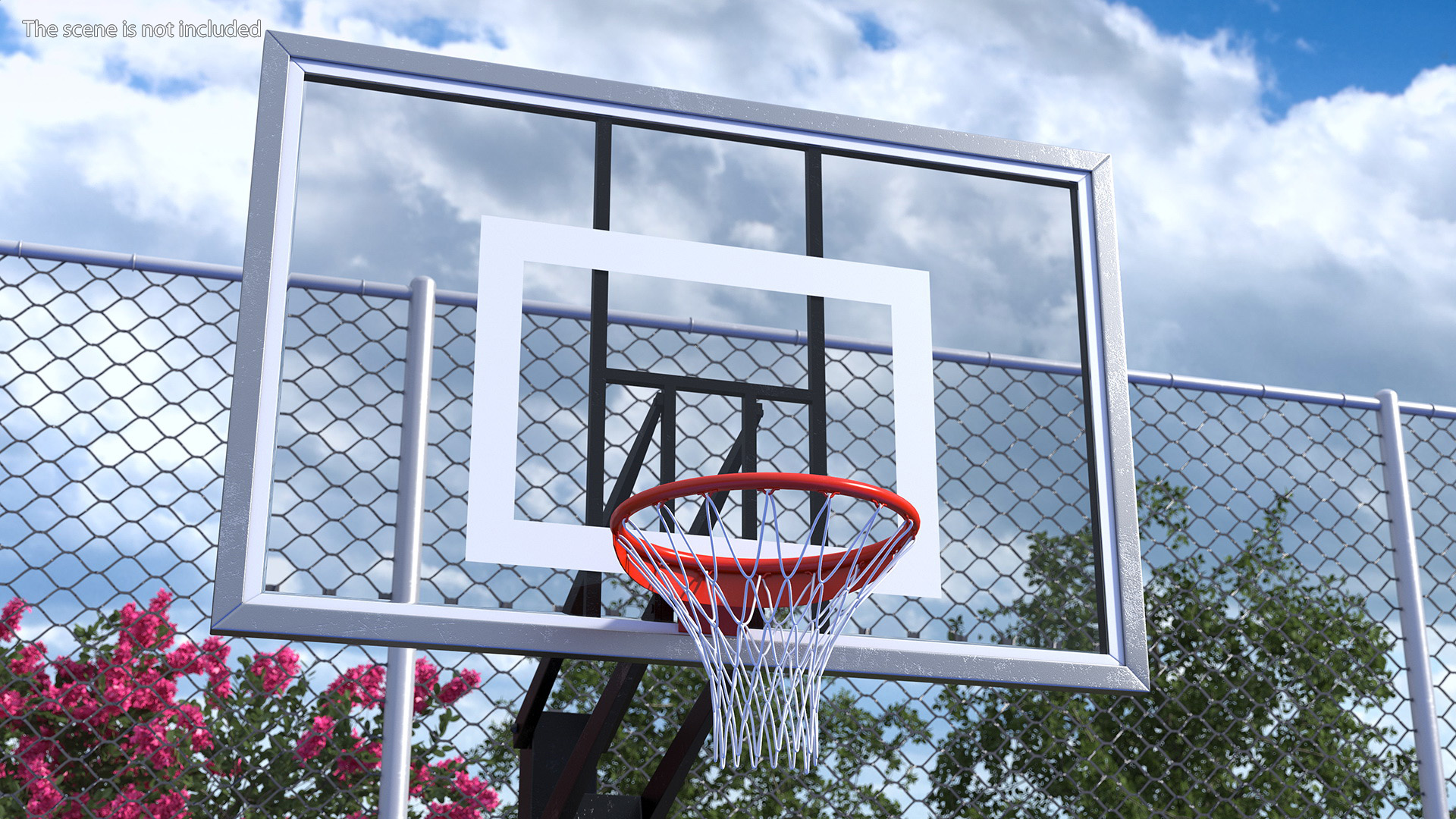 Outdoor Basketball Hoop Stand 3D model