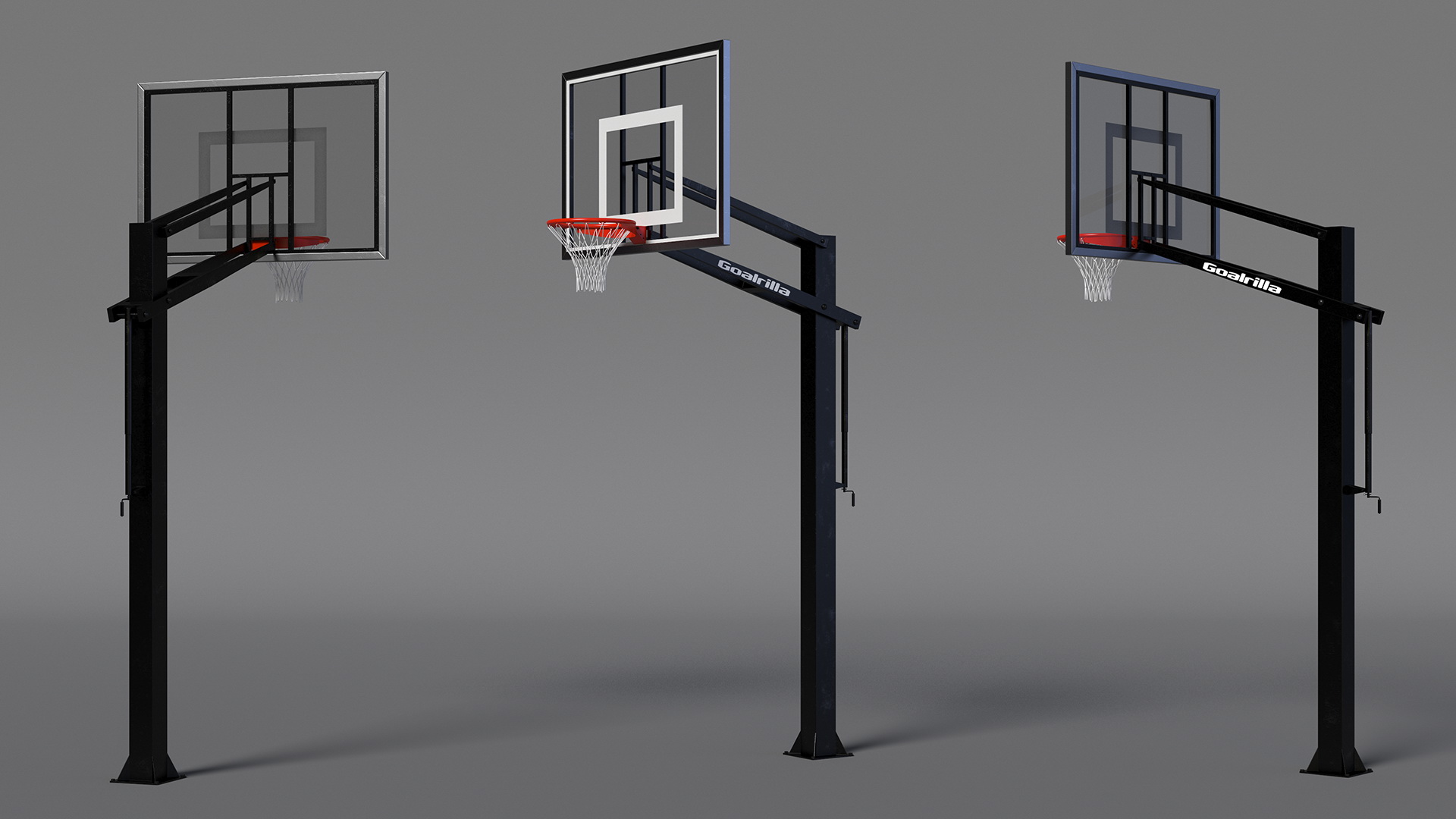 Outdoor Basketball Hoop Stand 3D model