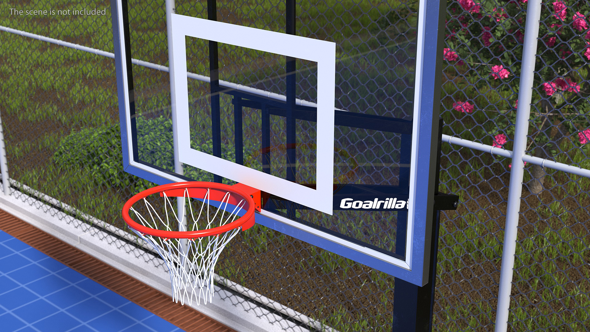 Outdoor Basketball Hoop Stand 3D model