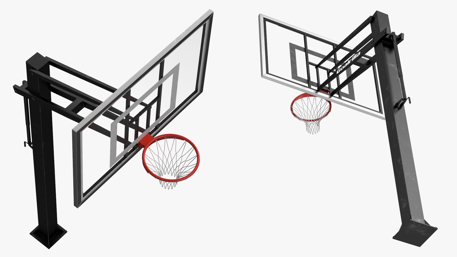 Outdoor Basketball Hoop Stand 3D model