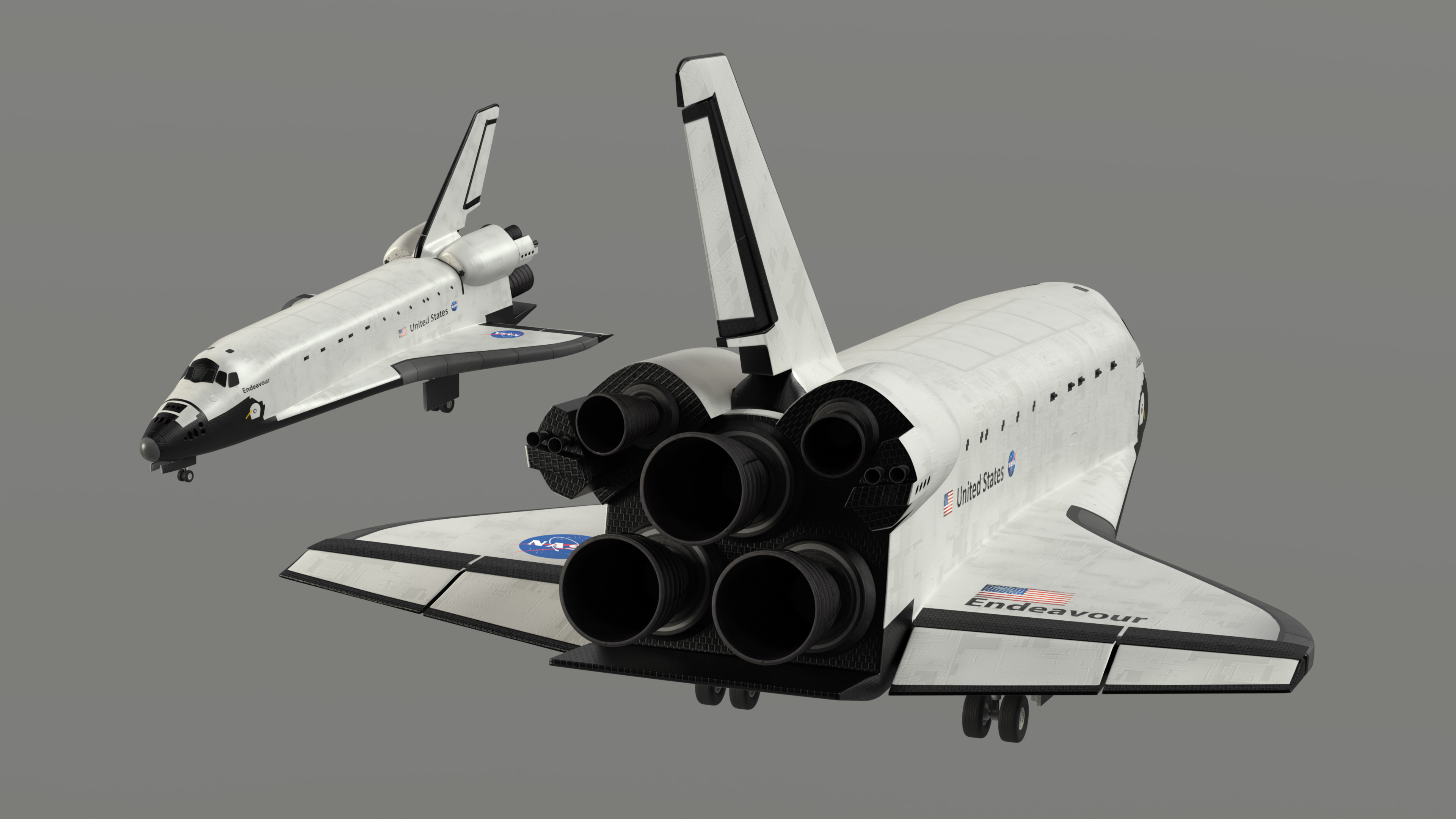 3D Nasa Space Shuttle Endeavour model