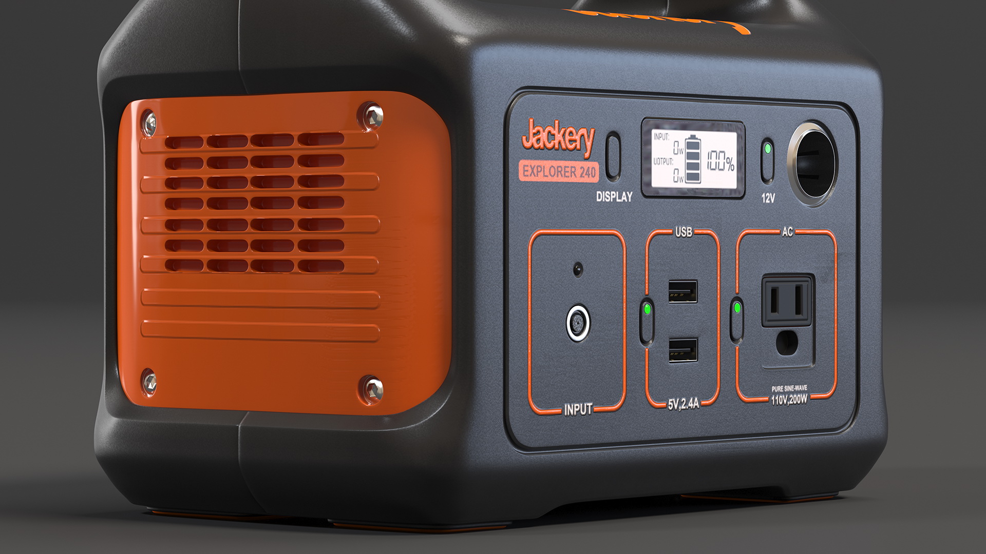 Jackery Power Station with Portable Solar Panel 3D