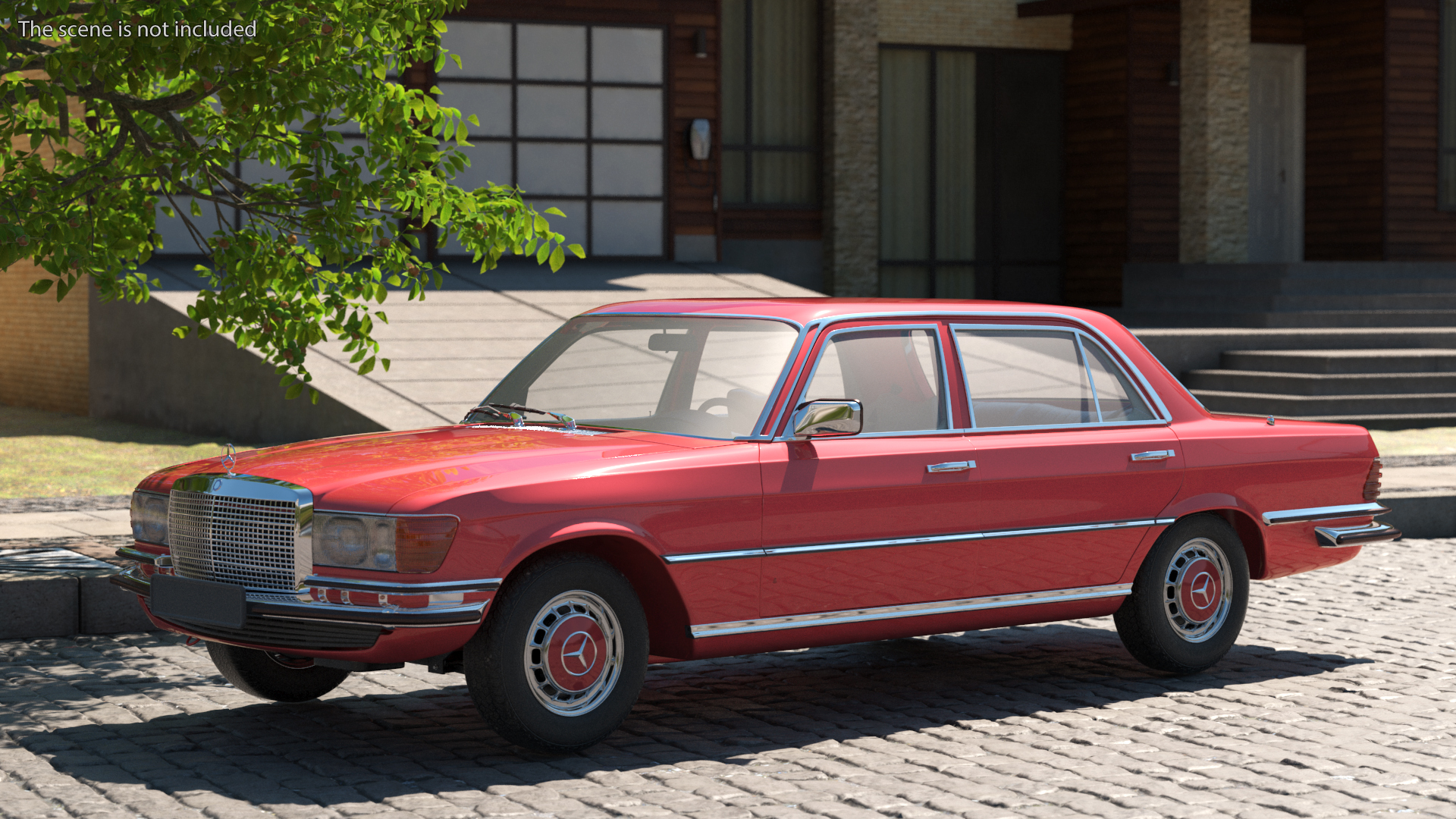 Mercedes Benz 350 SE Orange 3D