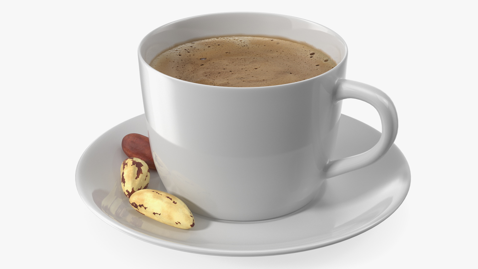 Coffee Cup with Brazil Nuts 3D