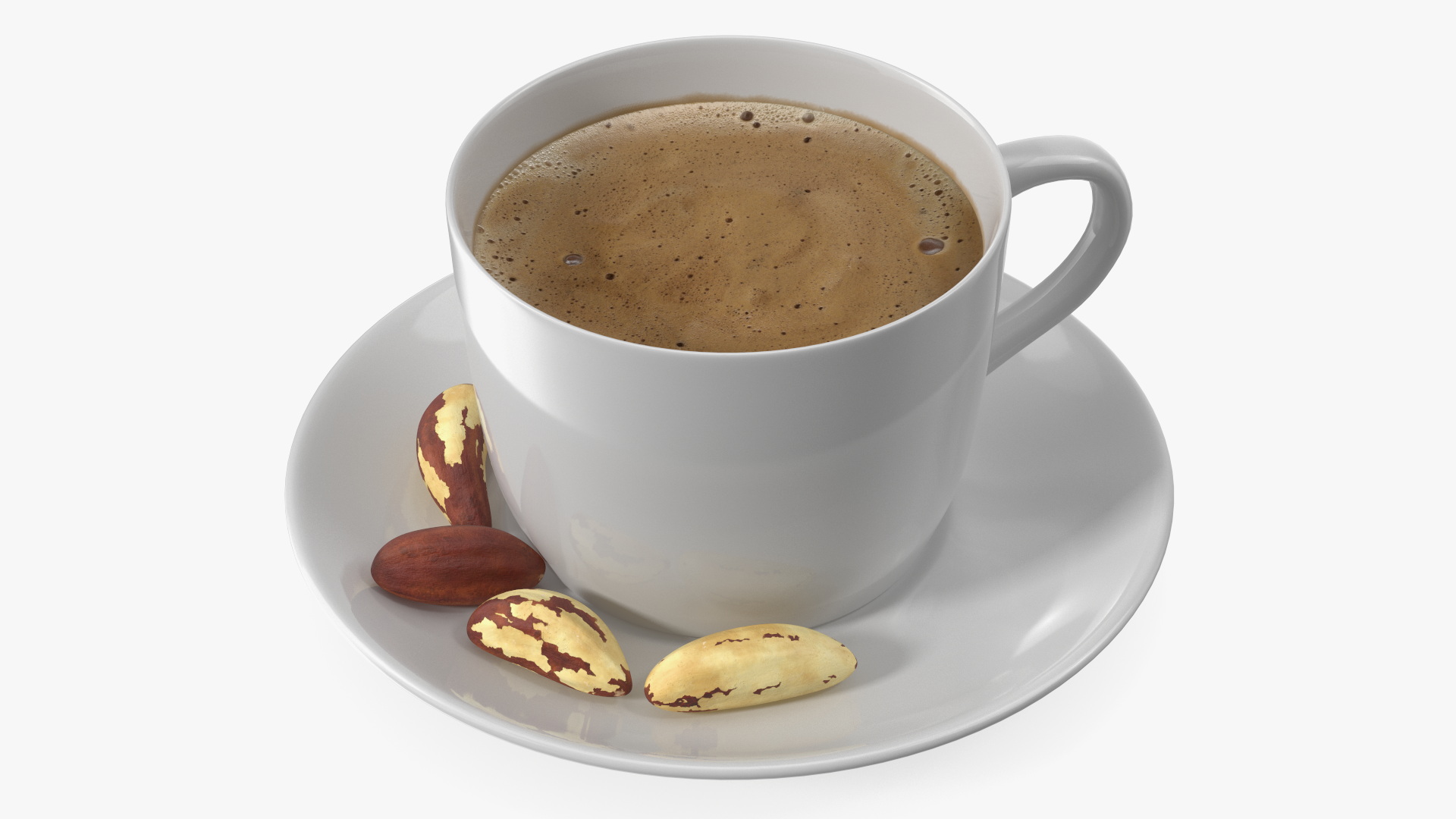 Coffee Cup with Brazil Nuts 3D