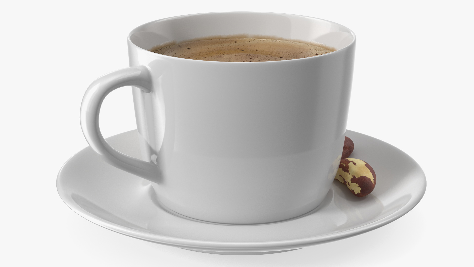 Coffee Cup with Brazil Nuts 3D