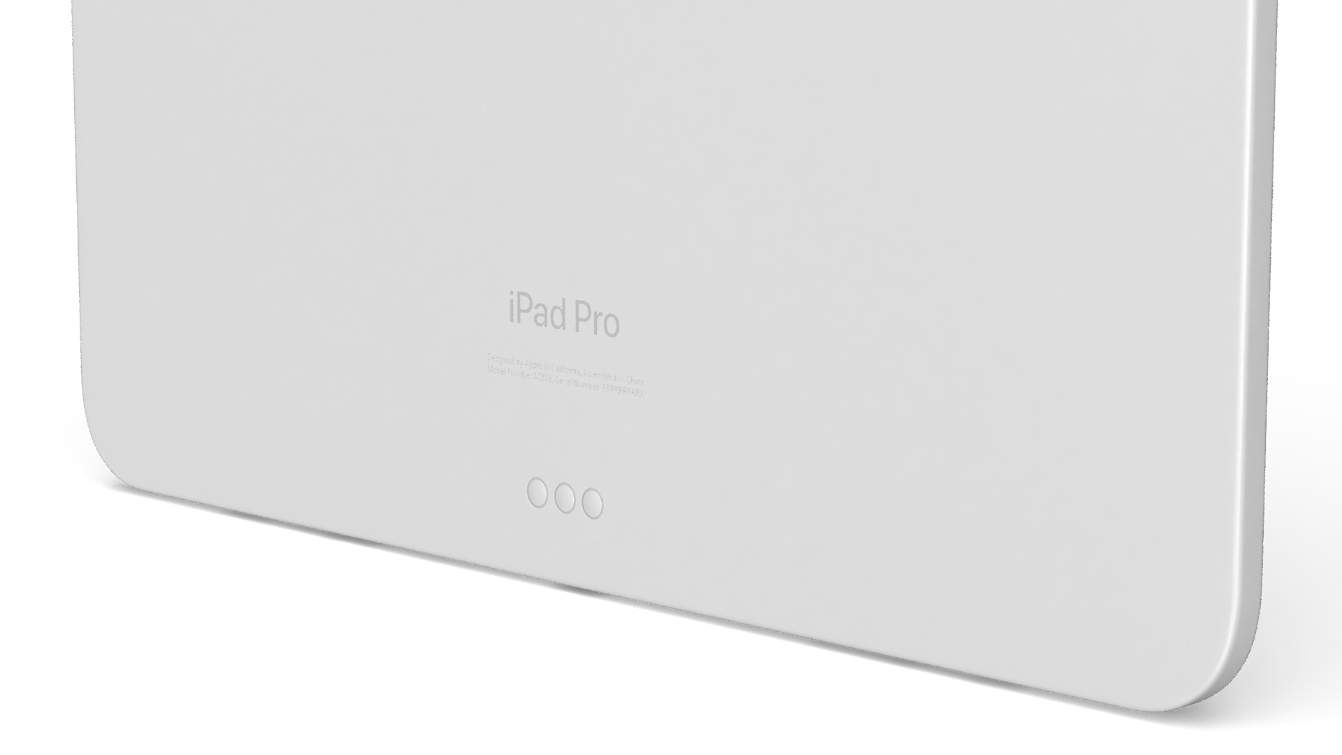 3D Silver Apple IPad Pro 2024 13 Inch Off model