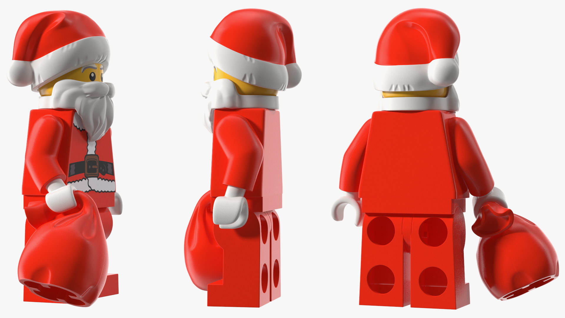 LEGO Santa Claus Minifigure 3D