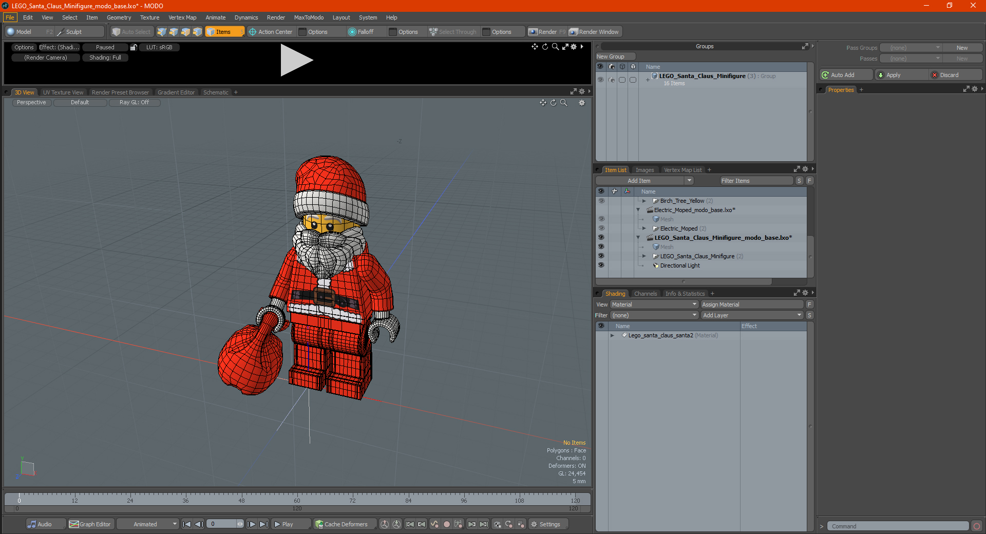 LEGO Santa Claus Minifigure 3D