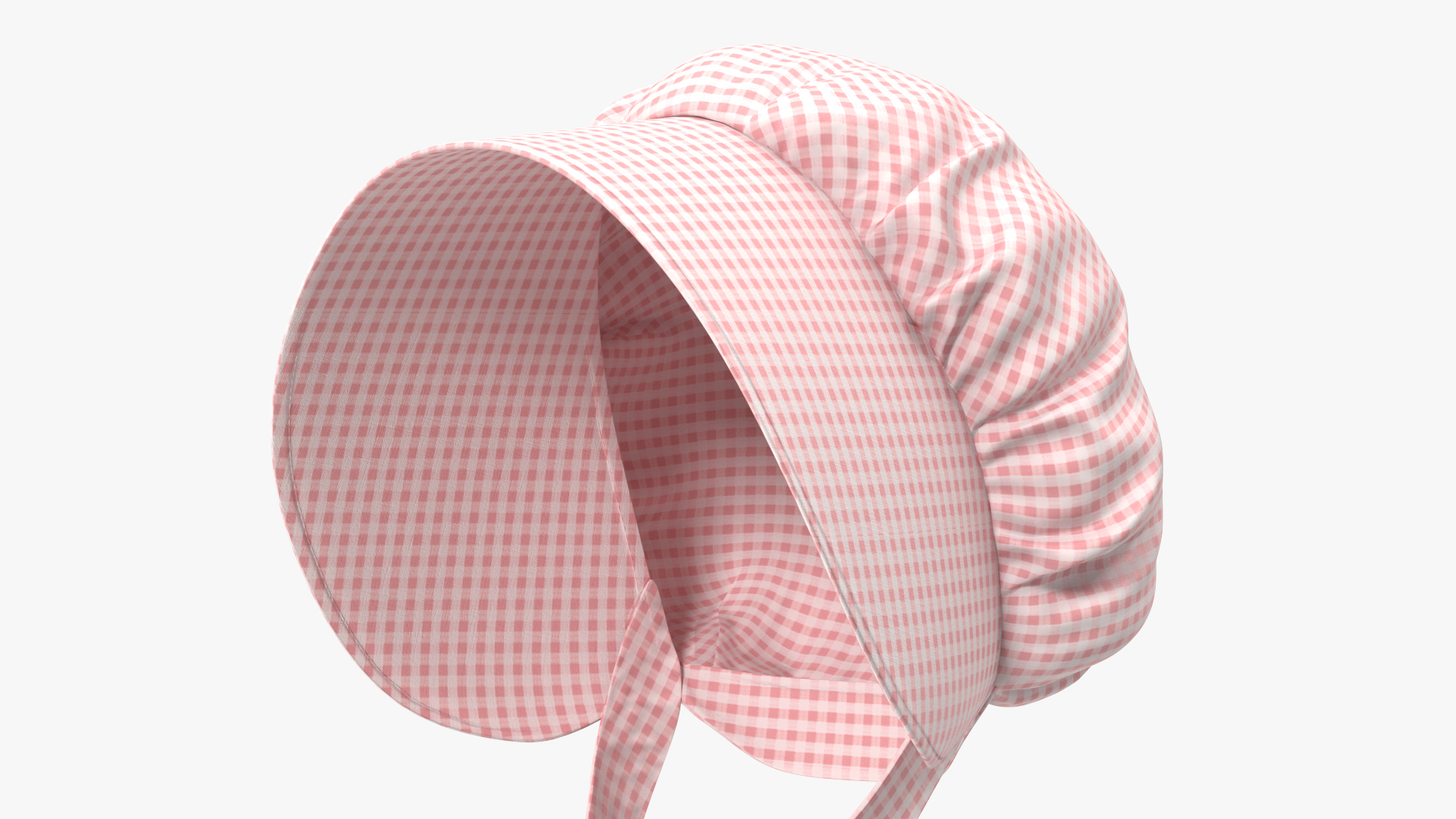 3D Cotton Bonnet Pink model